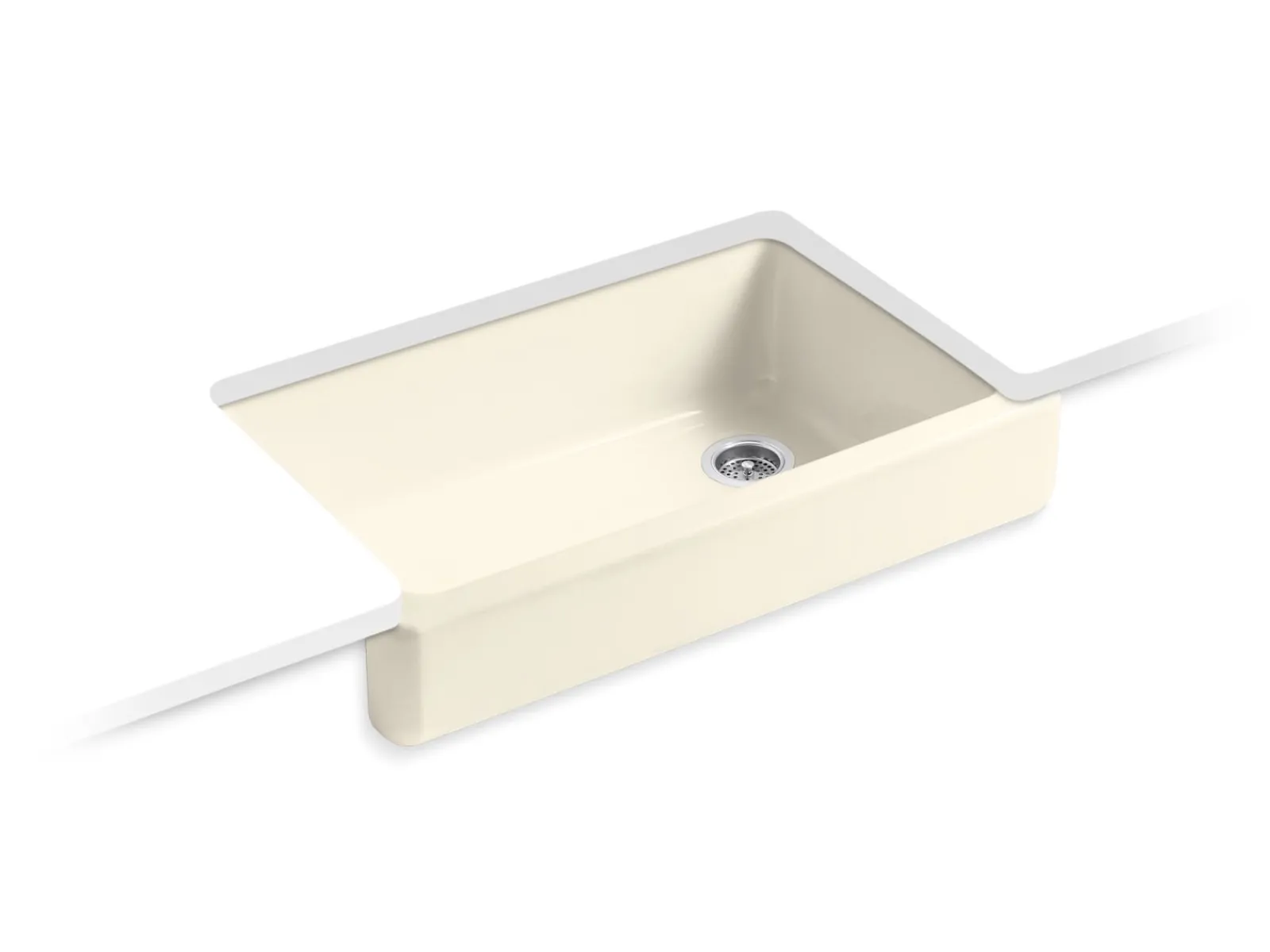 35-1/2" undermount single-bowl farmhouse kitchen sink^Kohler Hot