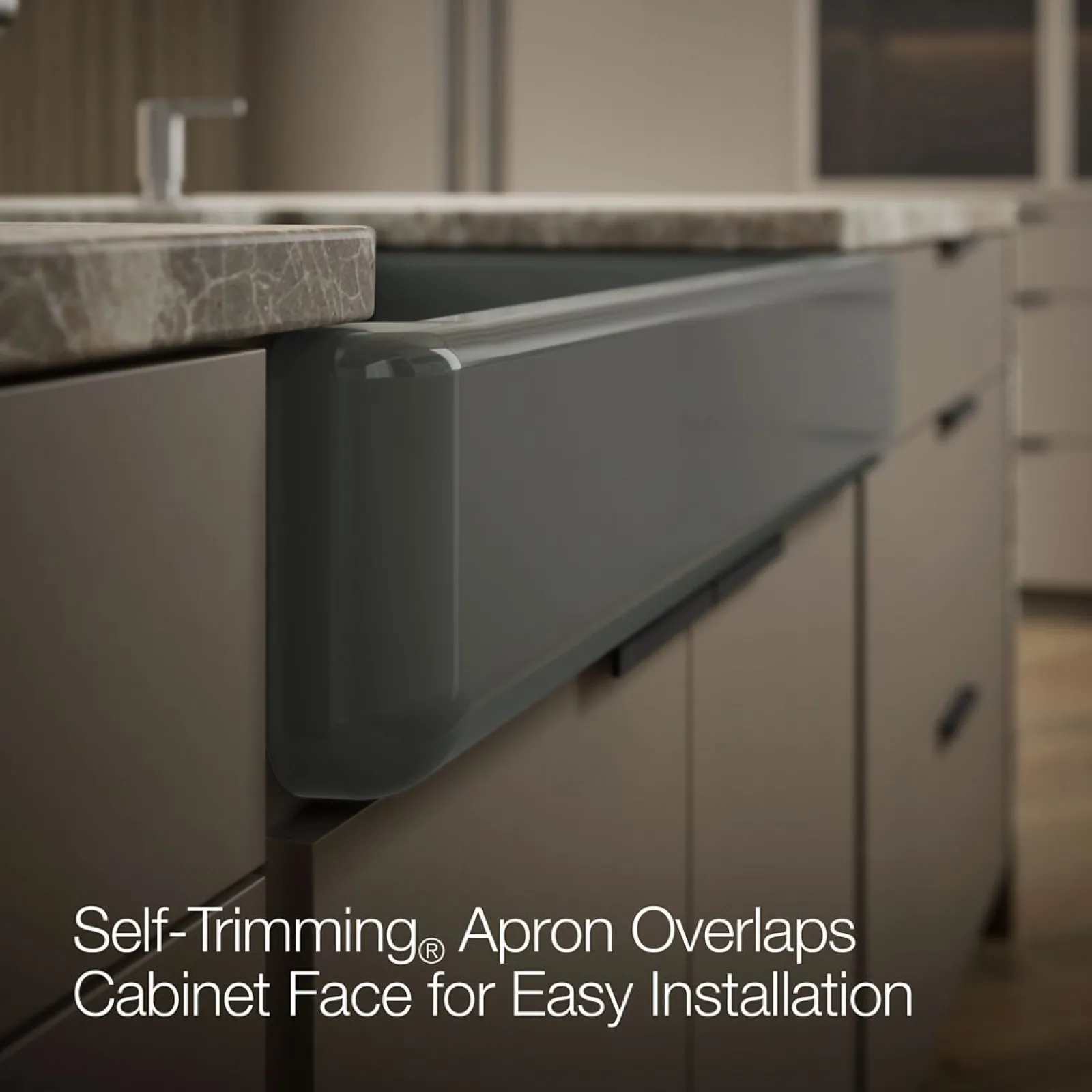 35-1/2" undermount single-bowl farmhouse kitchen sink^Kohler Hot