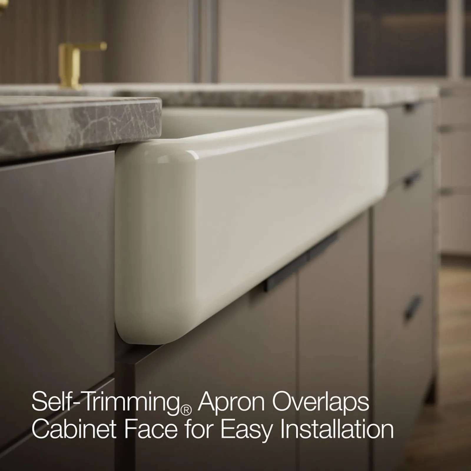 35-1/2" undermount single-bowl farmhouse kitchen sink^Kohler Hot