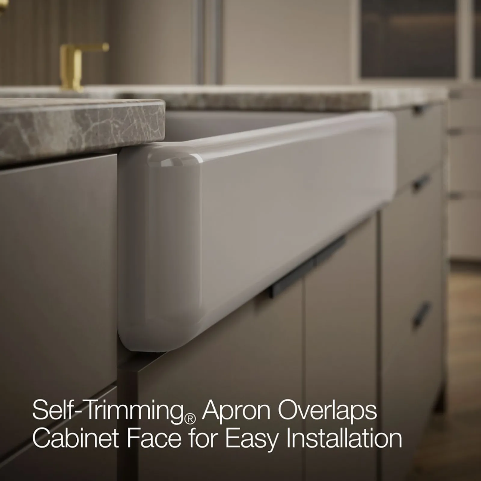 35-1/2" undermount single-bowl farmhouse kitchen sink^Kohler Hot