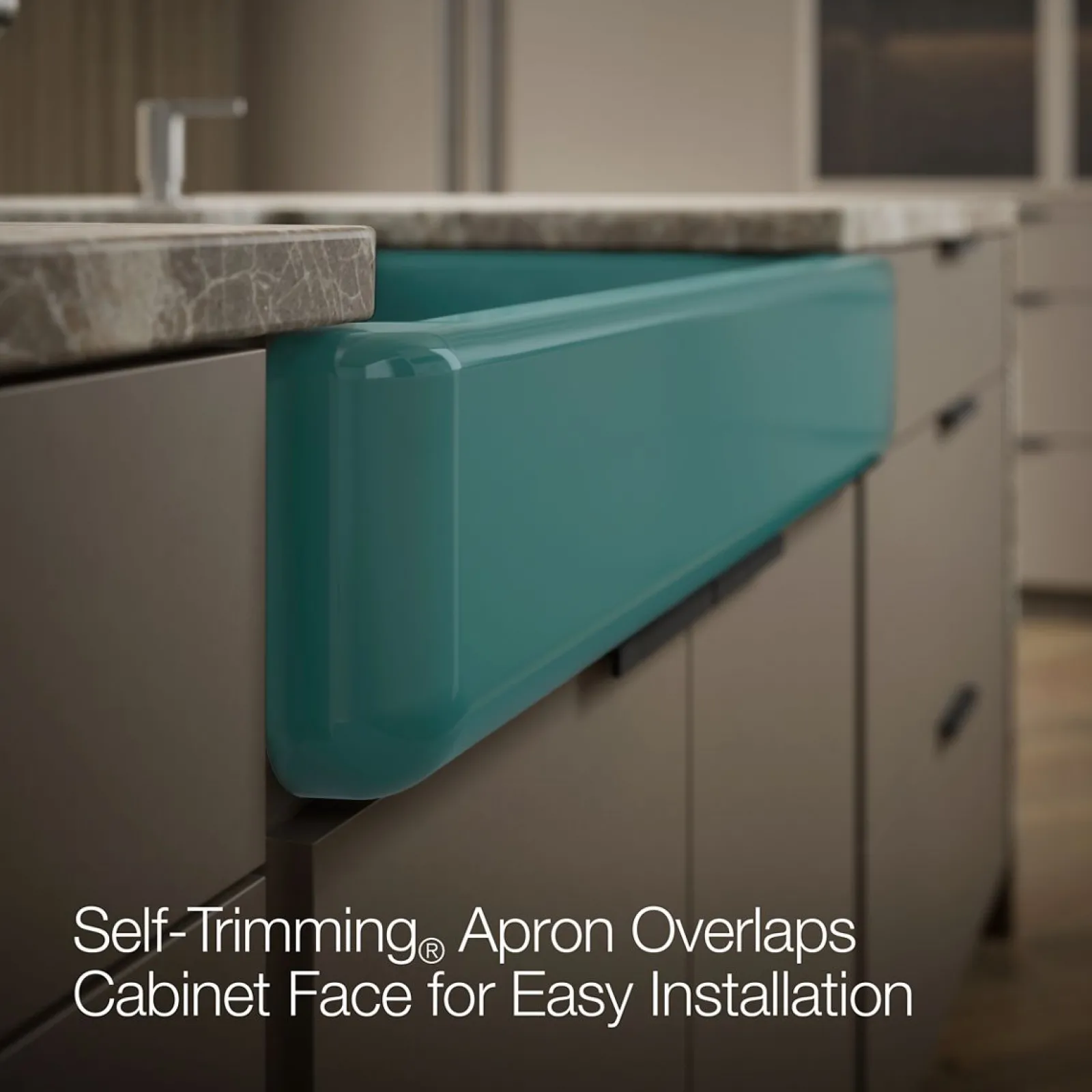 35-1/2" undermount single-bowl farmhouse kitchen sink^Kohler Hot