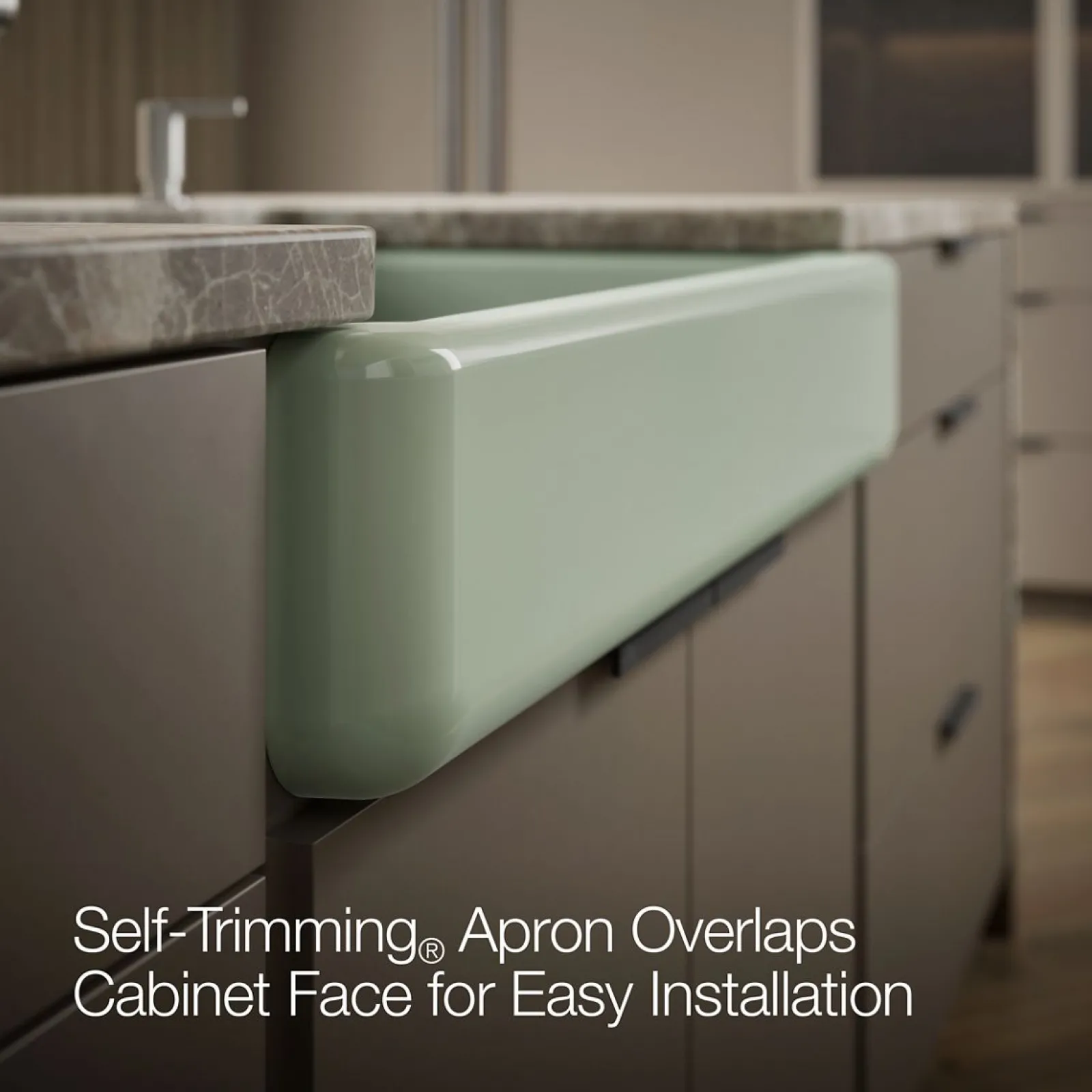 35-1/2" undermount single-bowl farmhouse kitchen sink^Kohler Hot