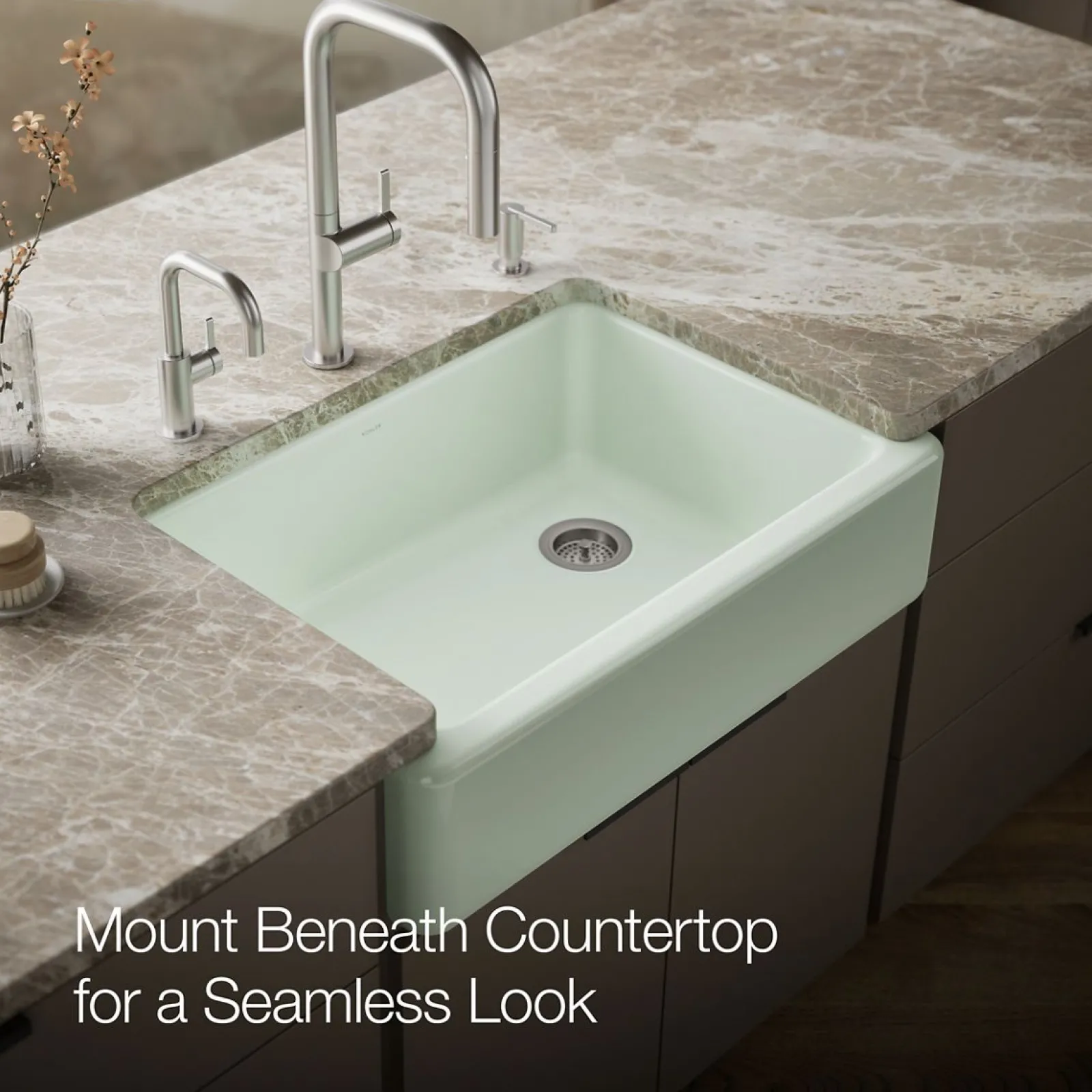 32-3/4" undermount single-bowl farmhouse kitchen sink^Kohler Sale