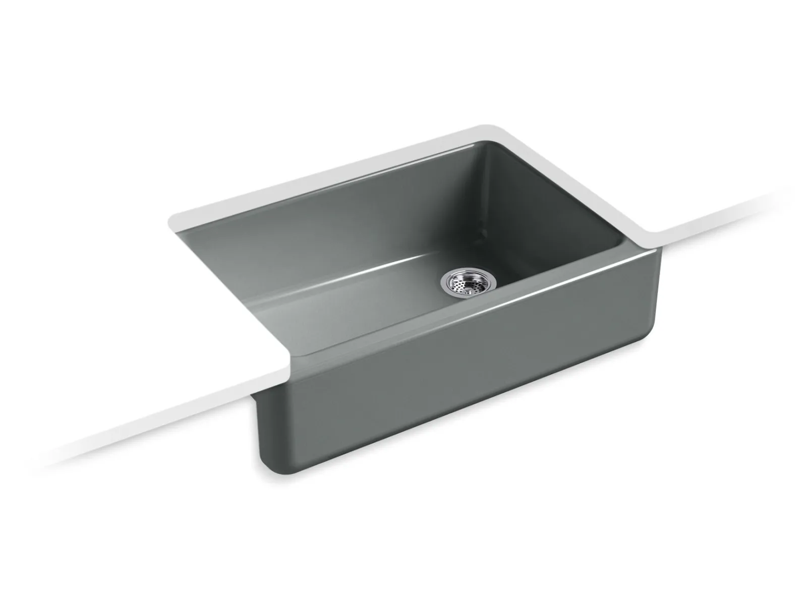 32-3/4" undermount single-bowl farmhouse kitchen sink^Kohler Sale