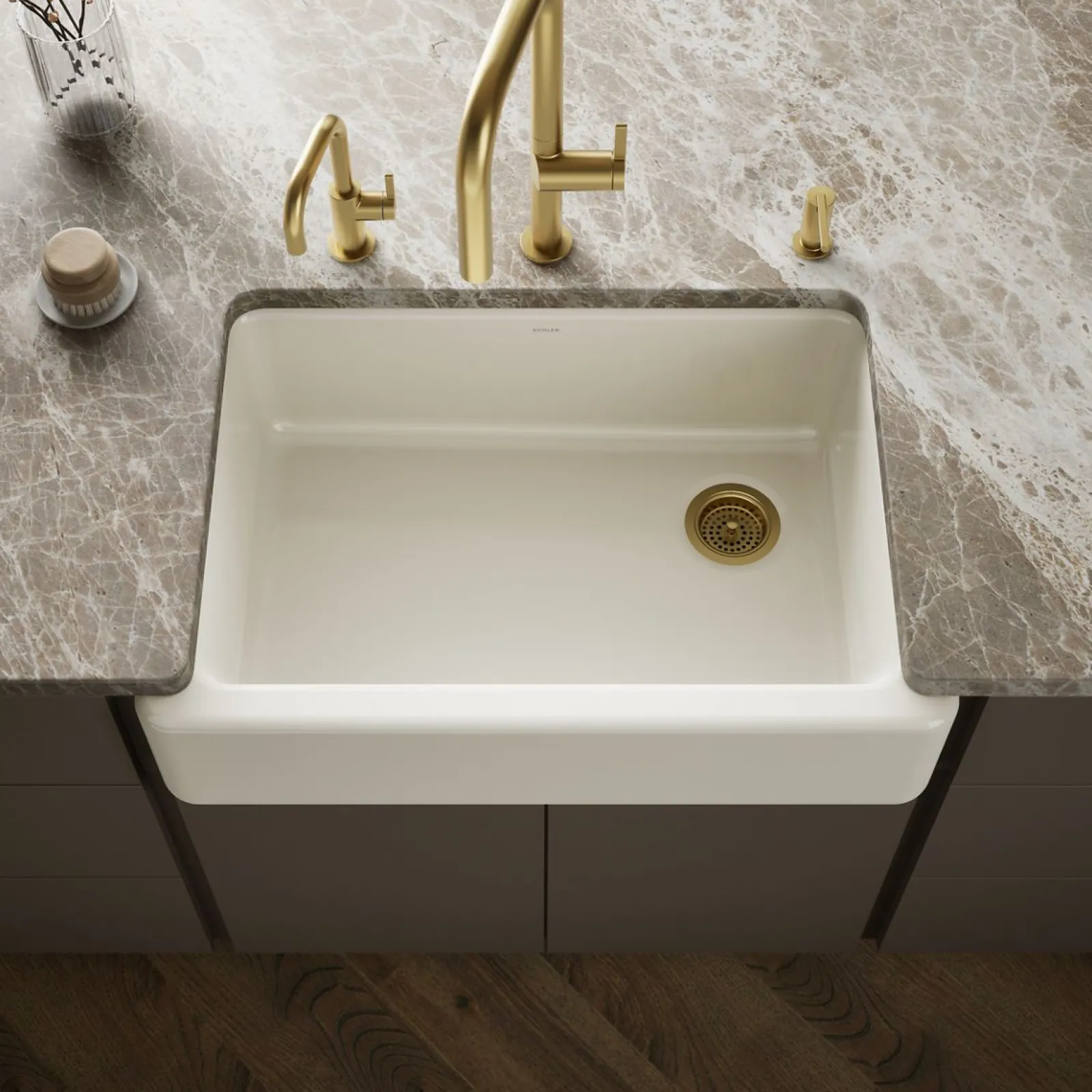 32-3/4" undermount single-bowl farmhouse kitchen sink^Kohler Sale
