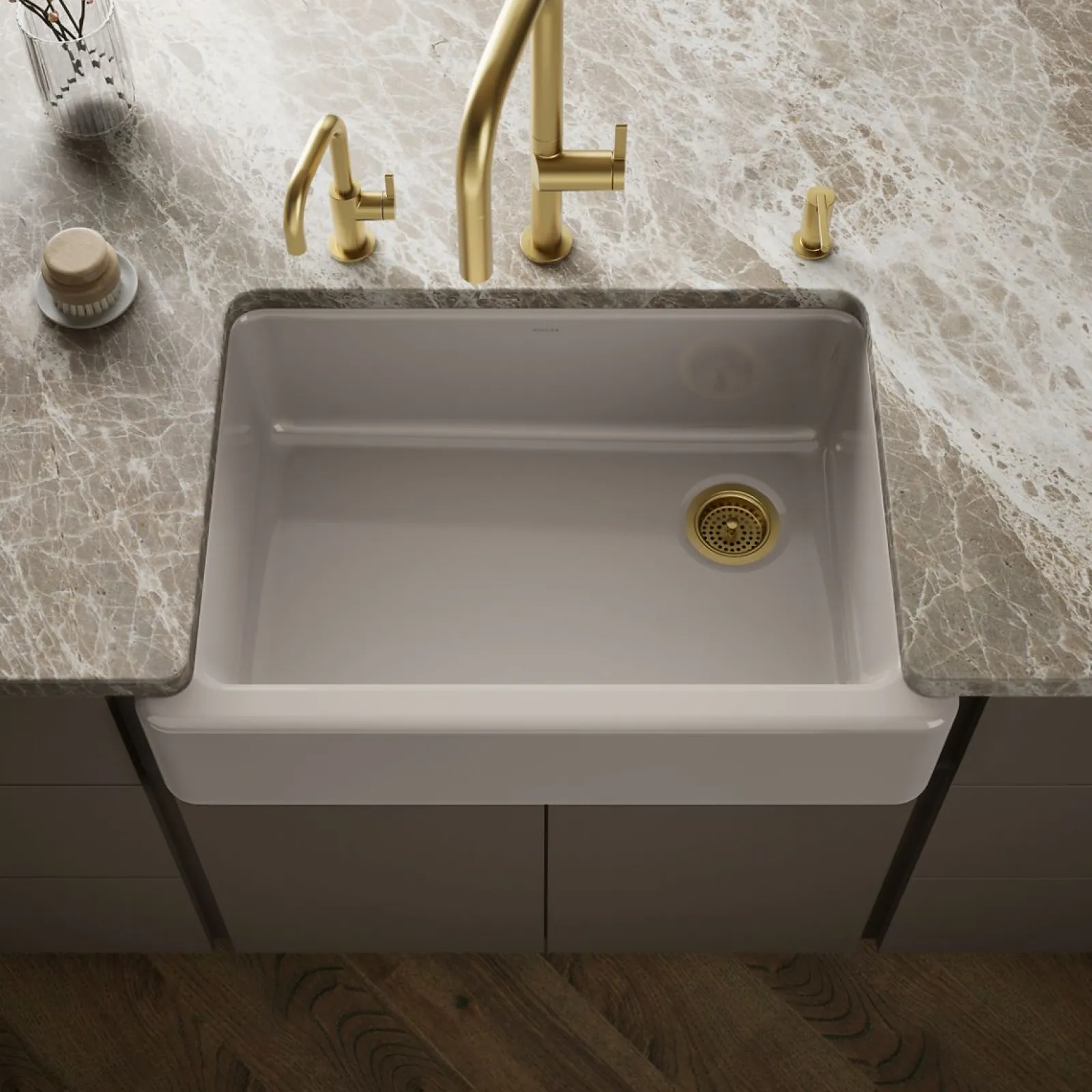 32-3/4" undermount single-bowl farmhouse kitchen sink^Kohler Sale