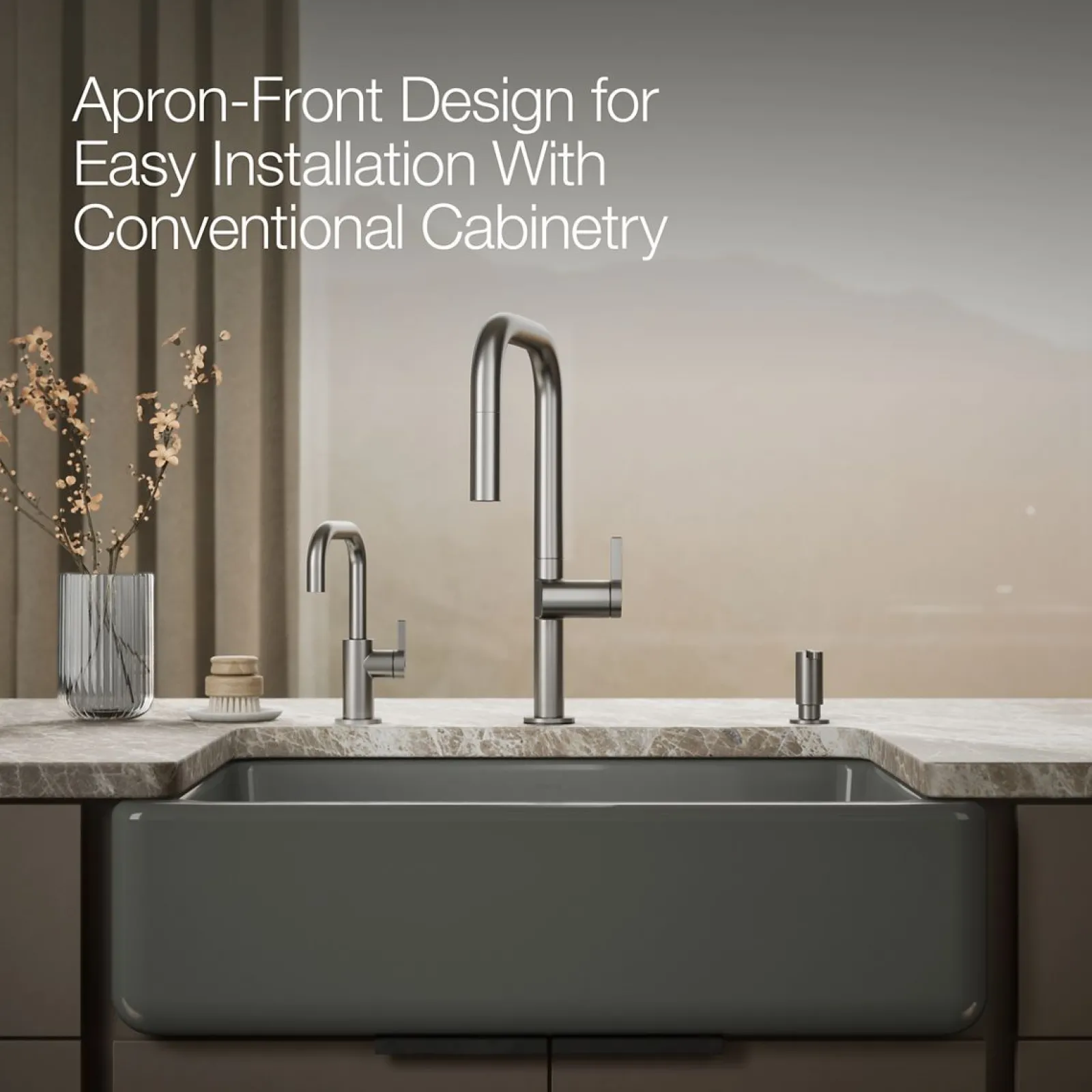 32-3/4" undermount single-bowl farmhouse kitchen sink^Kohler Sale