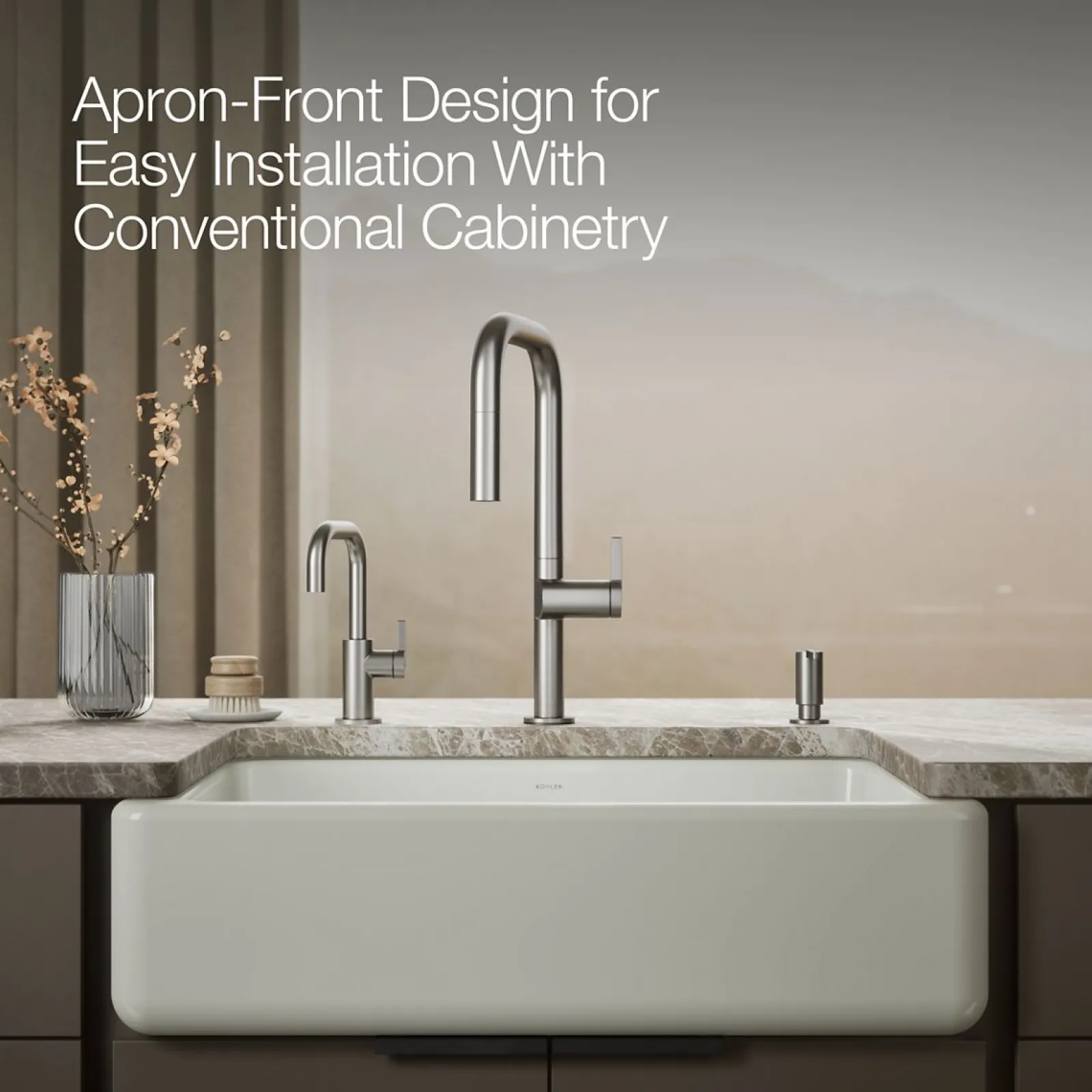 32-3/4" undermount single-bowl farmhouse kitchen sink^Kohler Sale