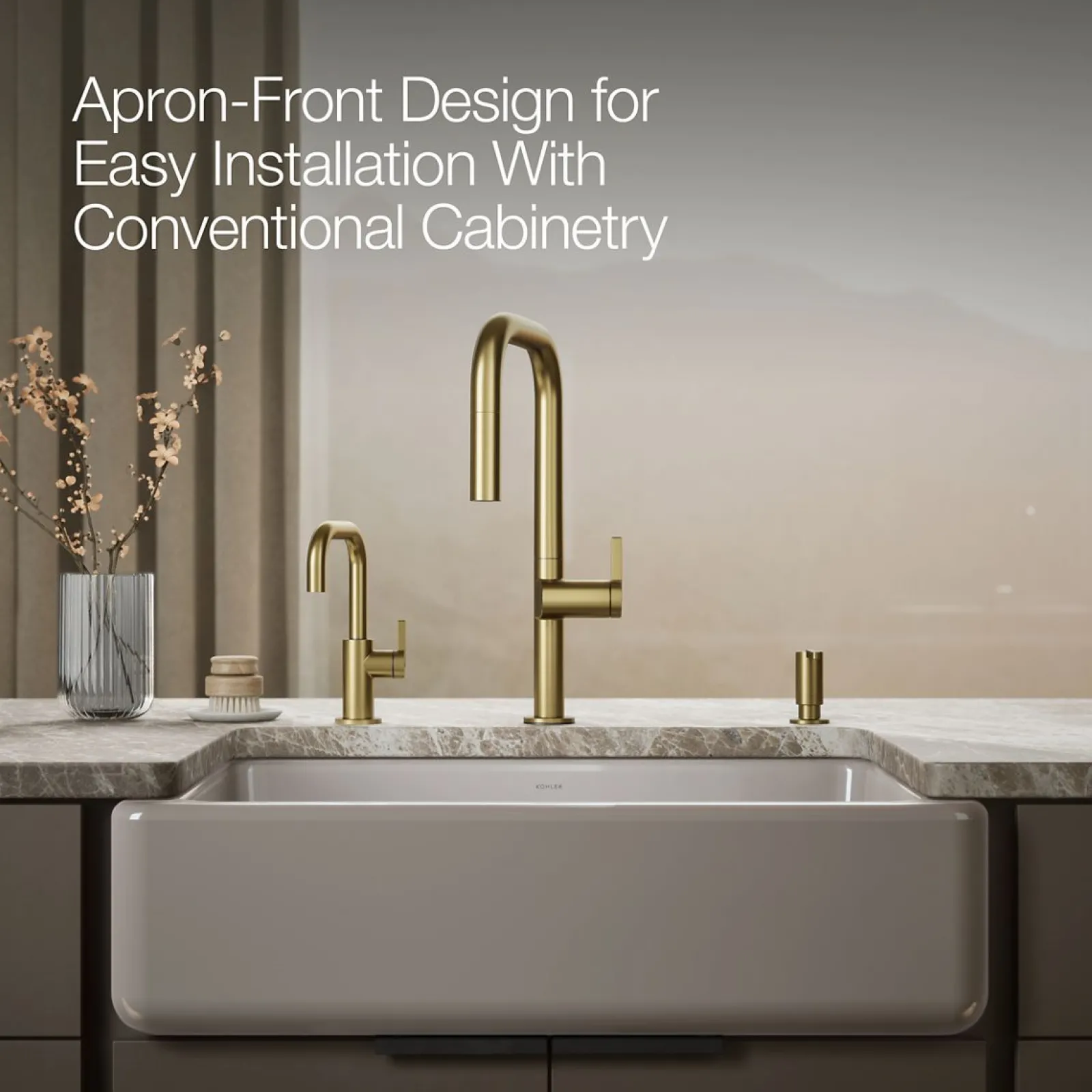 32-3/4" undermount single-bowl farmhouse kitchen sink^Kohler Sale