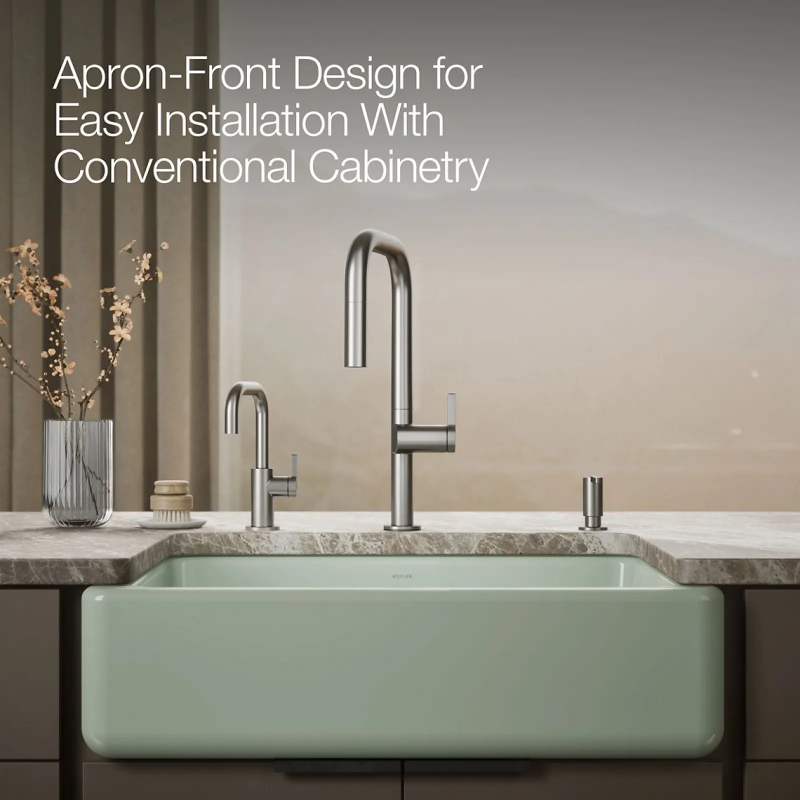 32-3/4" undermount single-bowl farmhouse kitchen sink^Kohler Sale