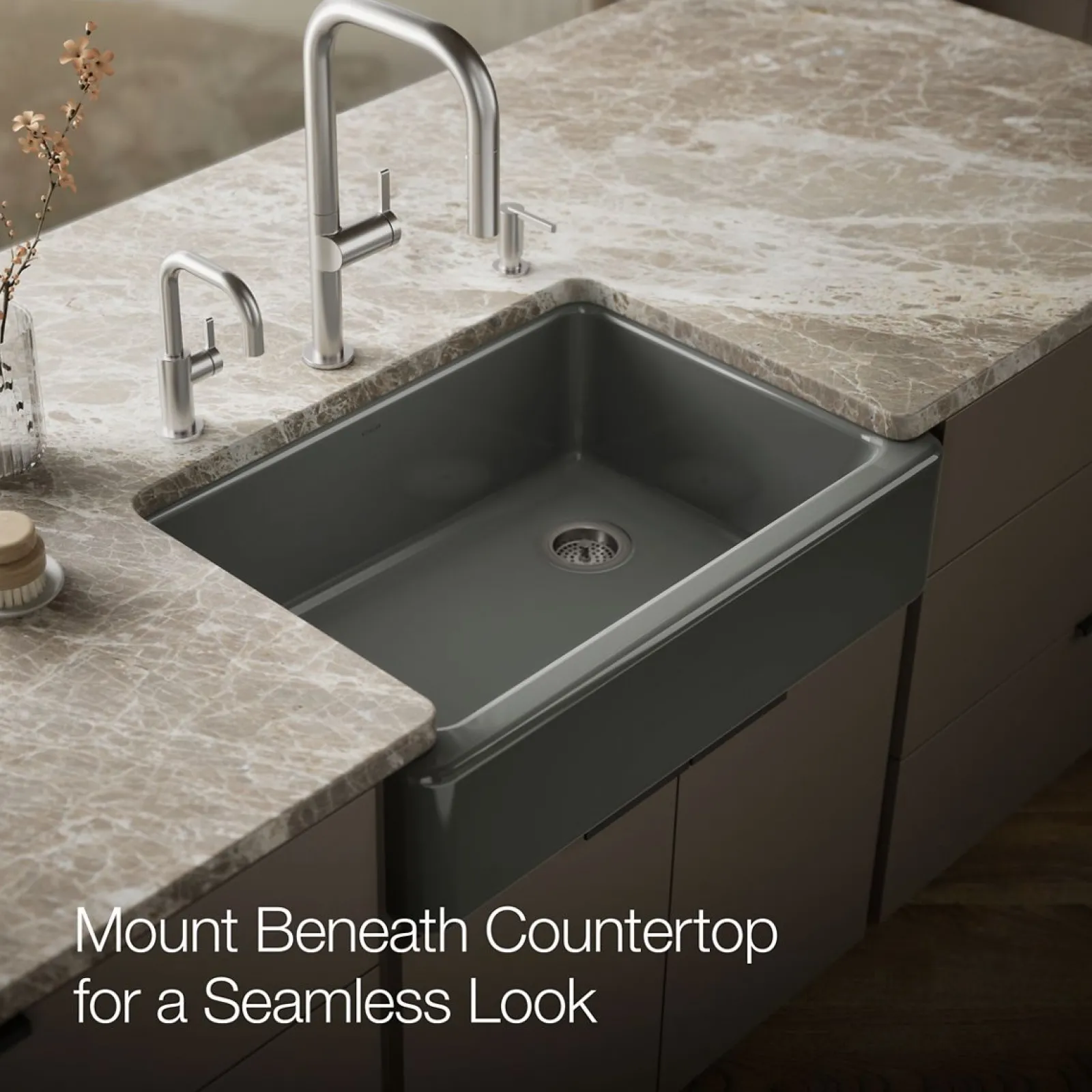 32-3/4" undermount single-bowl farmhouse kitchen sink^Kohler Sale