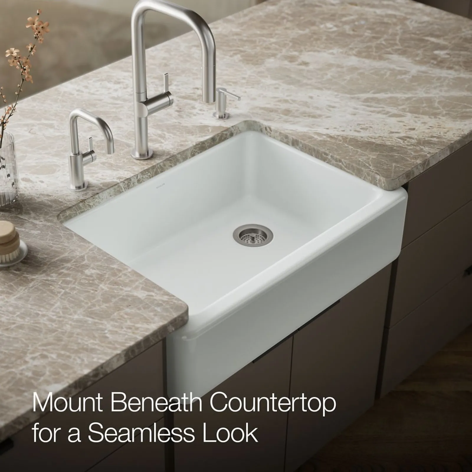 32-3/4" undermount single-bowl farmhouse kitchen sink^Kohler Sale