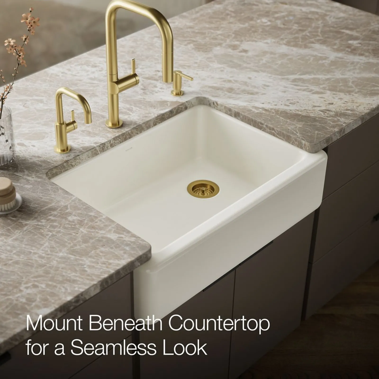 32-3/4" undermount single-bowl farmhouse kitchen sink^Kohler Sale