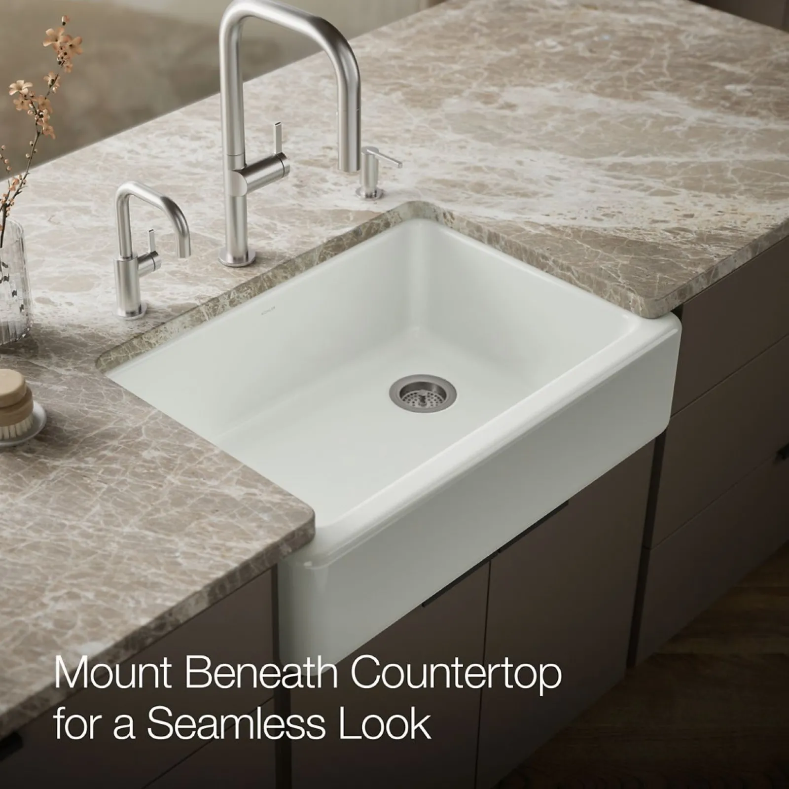32-3/4" undermount single-bowl farmhouse kitchen sink^Kohler Sale