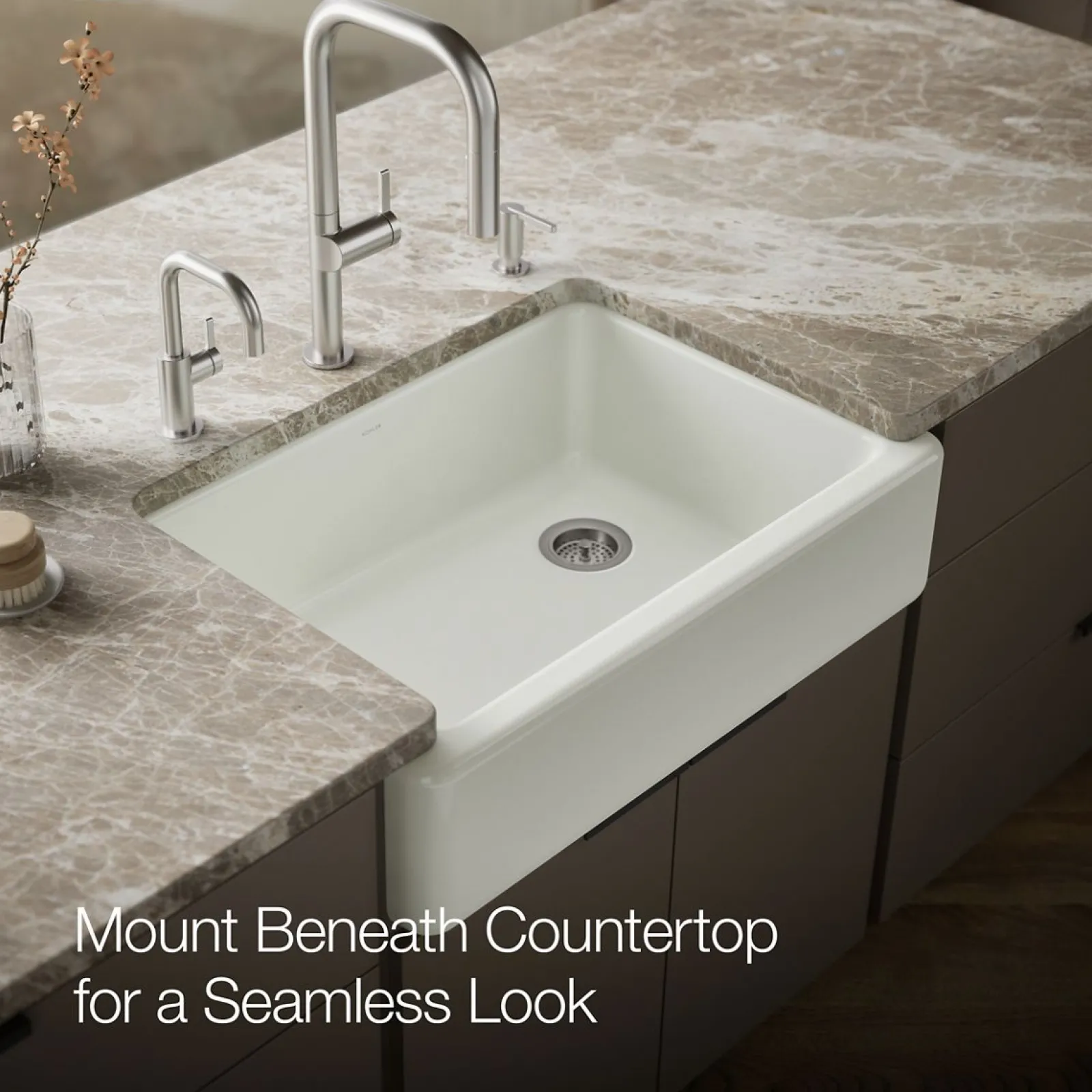 32-3/4" undermount single-bowl farmhouse kitchen sink^Kohler Sale