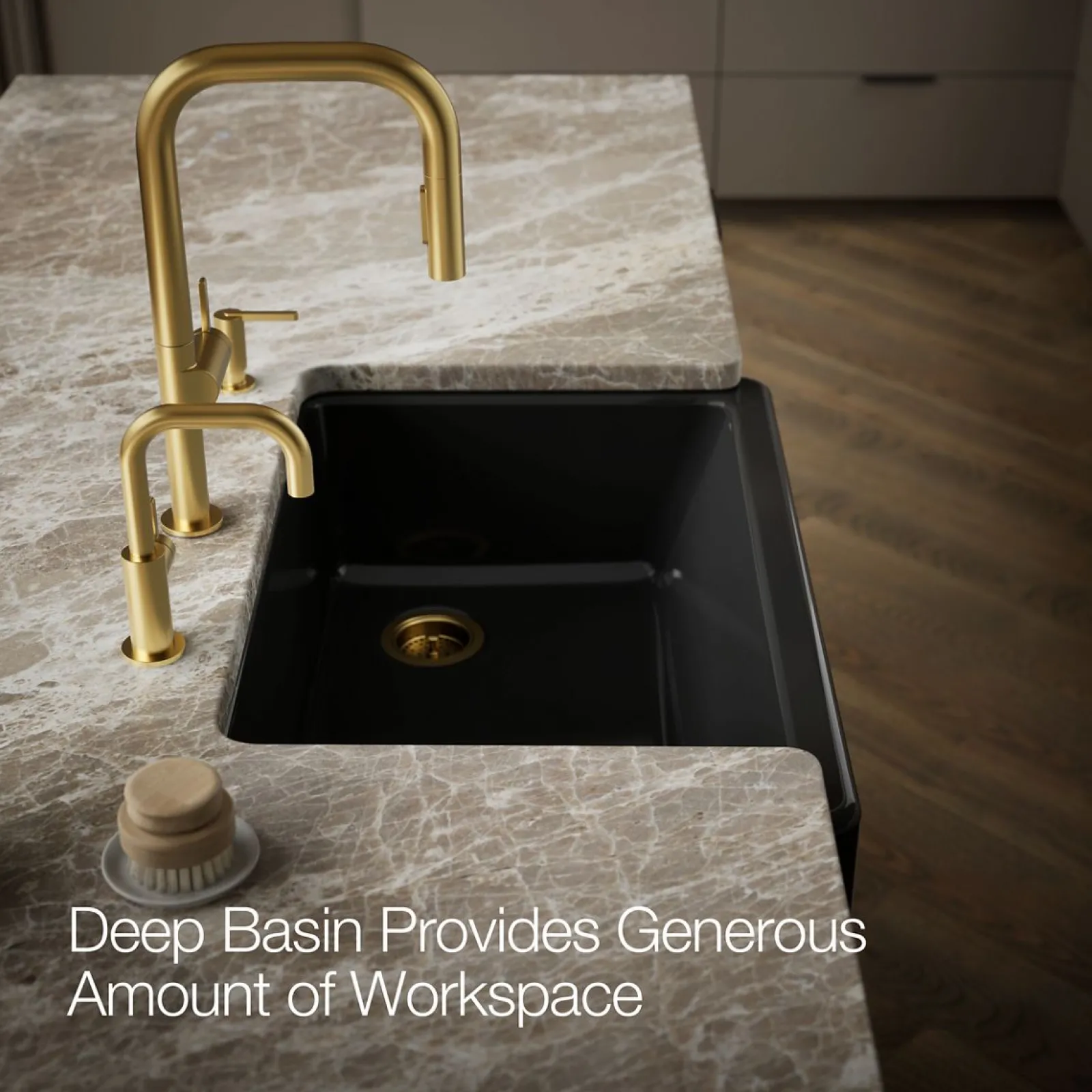 32-1/2" undermount single-bowl farmhouse kitchen sink^Kohler Outlet