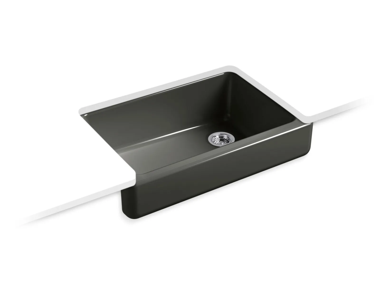 32-1/2" undermount single-bowl farmhouse kitchen sink^Kohler Outlet