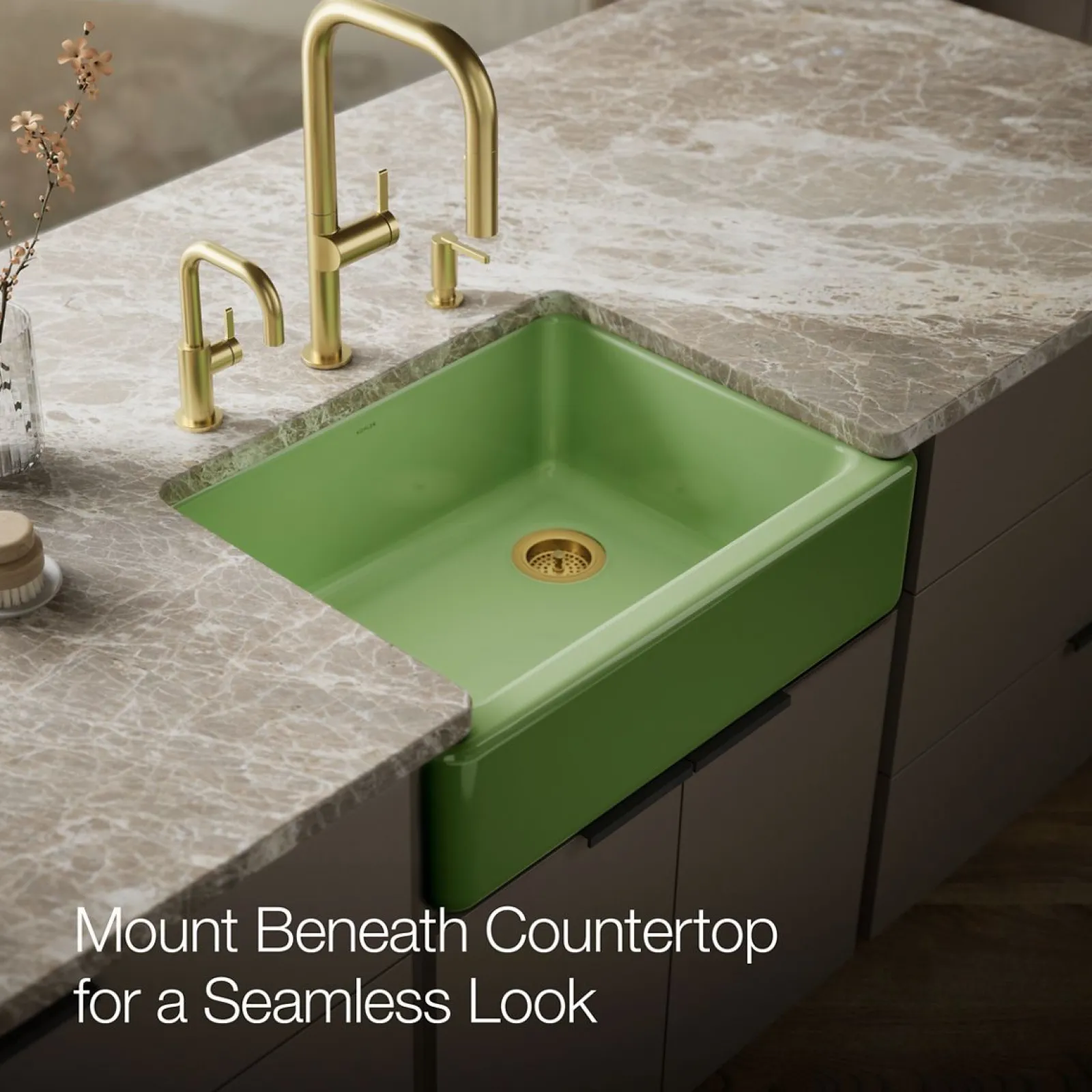 29-3/4" undermount single-bowl farmhouse kitchen sink^Kohler Clearance