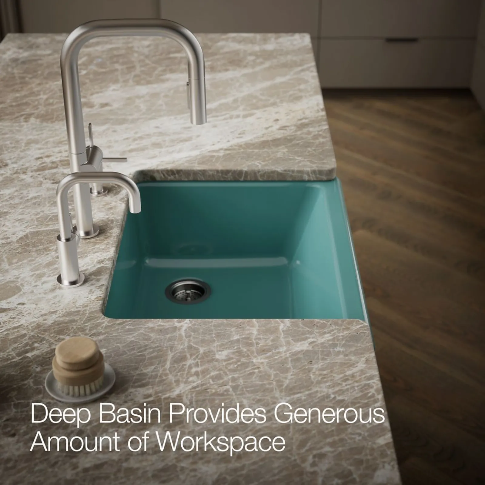 29-3/4" undermount single-bowl farmhouse kitchen sink^Kohler Clearance
