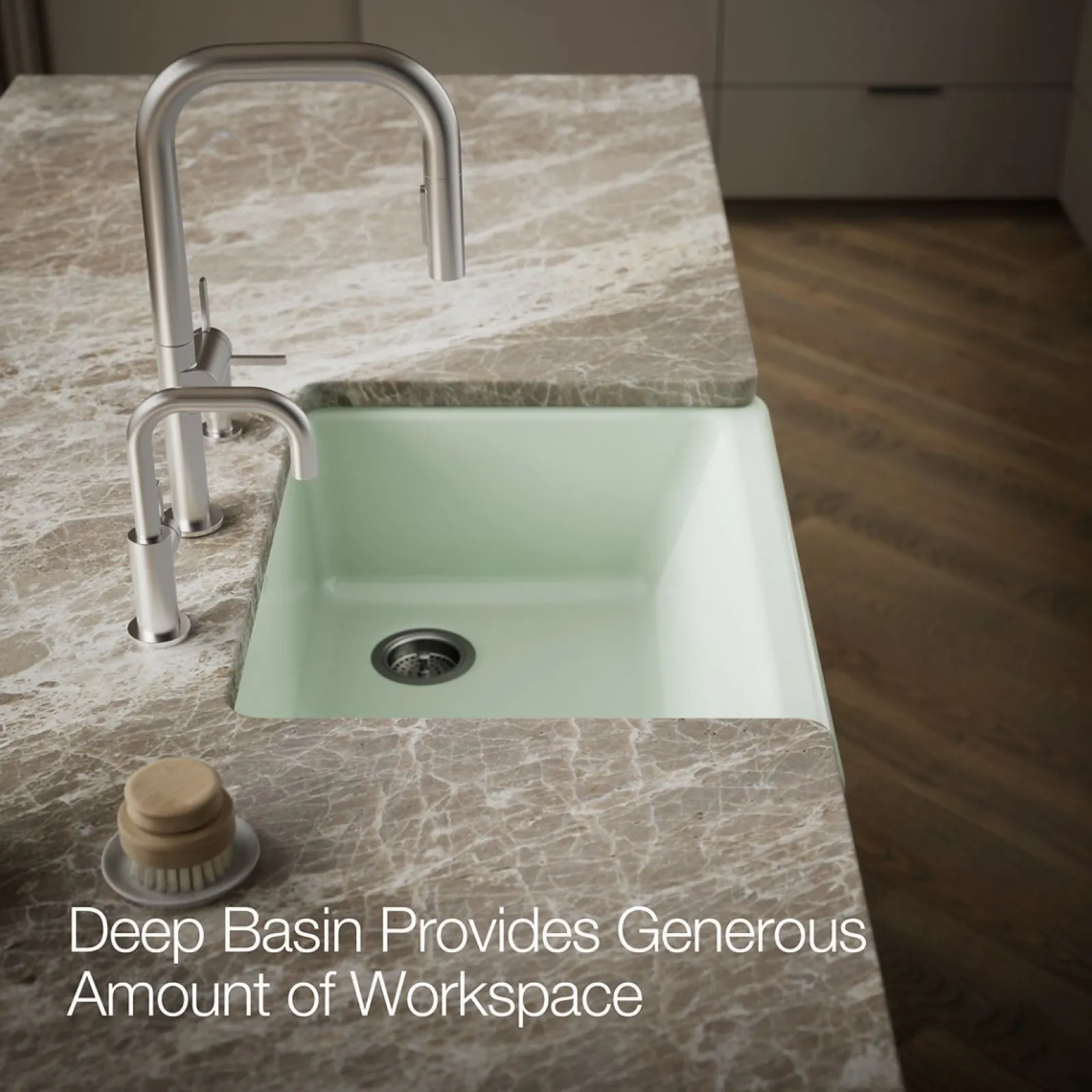29-3/4" undermount single-bowl farmhouse kitchen sink^Kohler Clearance