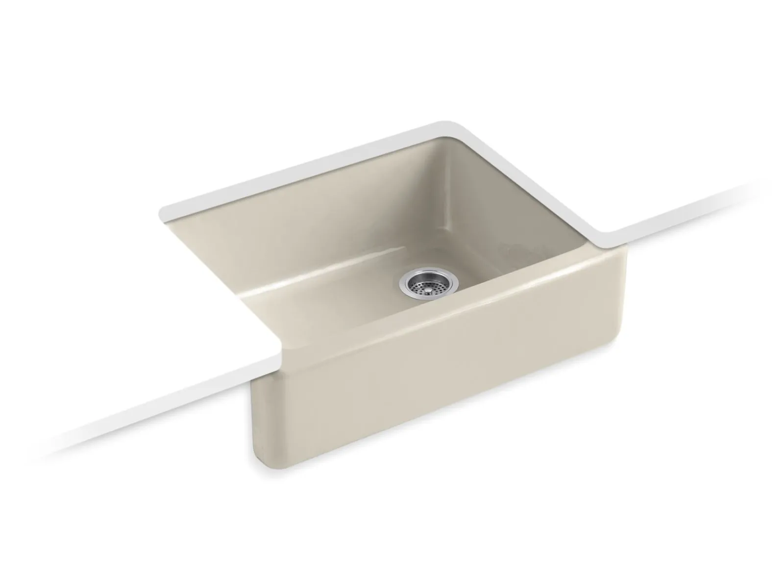 29-3/4" undermount single-bowl farmhouse kitchen sink^Kohler Clearance