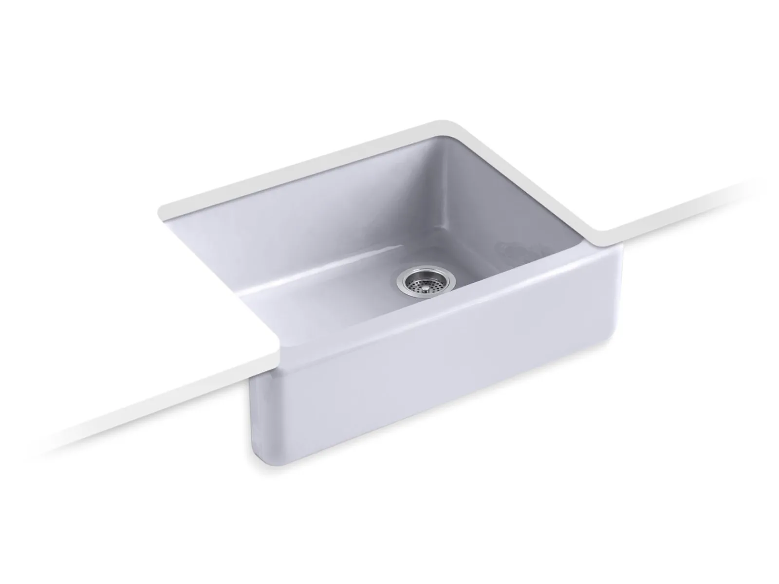 29-3/4" undermount single-bowl farmhouse kitchen sink^Kohler Clearance