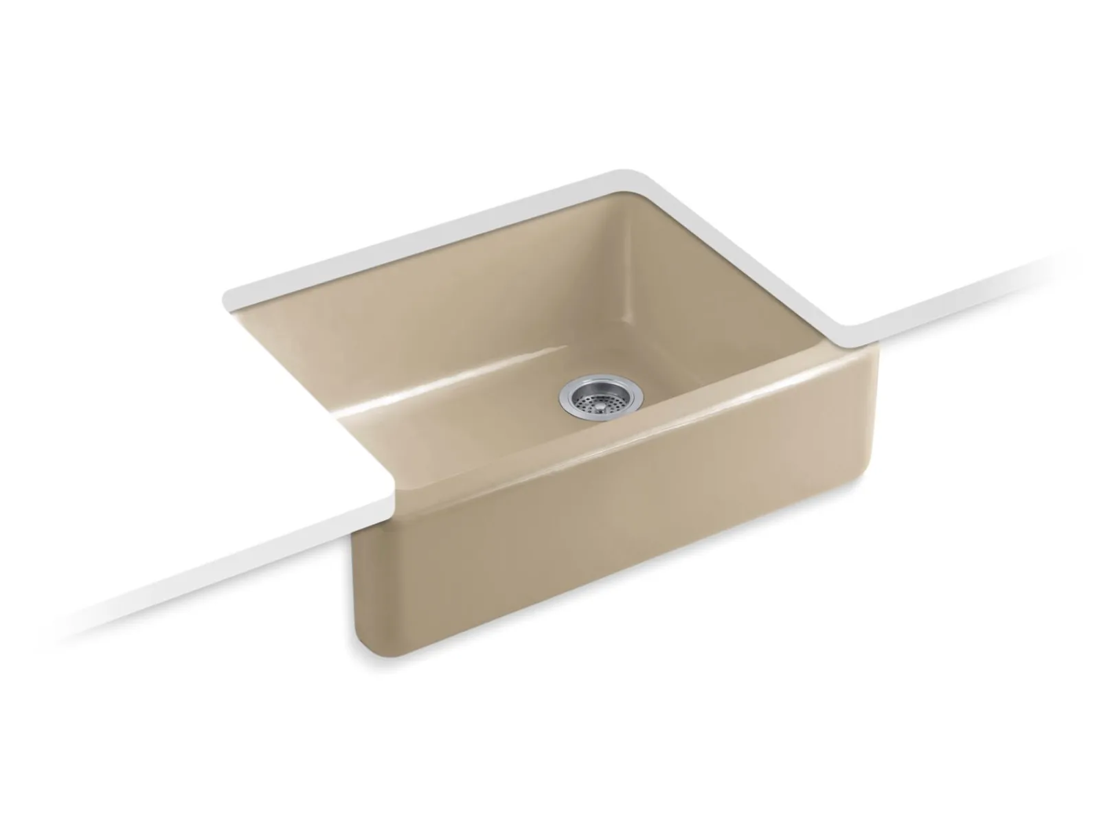 29-3/4" undermount single-bowl farmhouse kitchen sink^Kohler Clearance