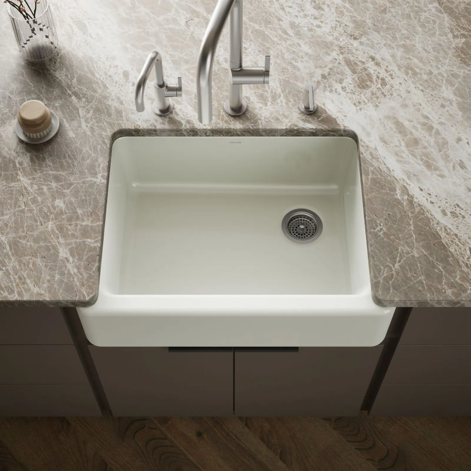 29-3/4" undermount single-bowl farmhouse kitchen sink^Kohler Clearance