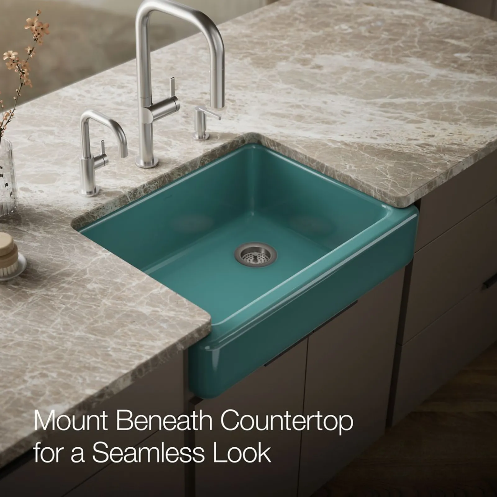 29-1/2" undermount single-bowl farmhouse kitchen sink^Kohler Best