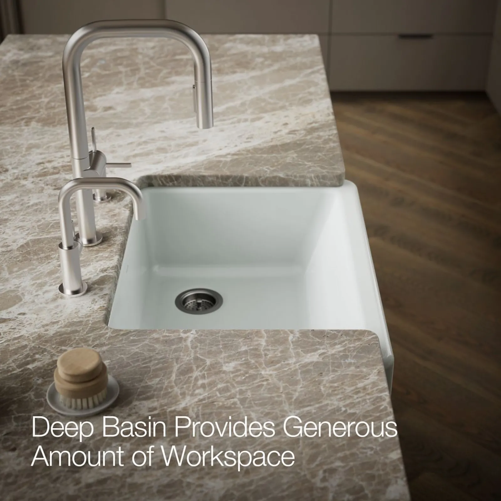 29-1/2" undermount single-bowl farmhouse kitchen sink^Kohler Best
