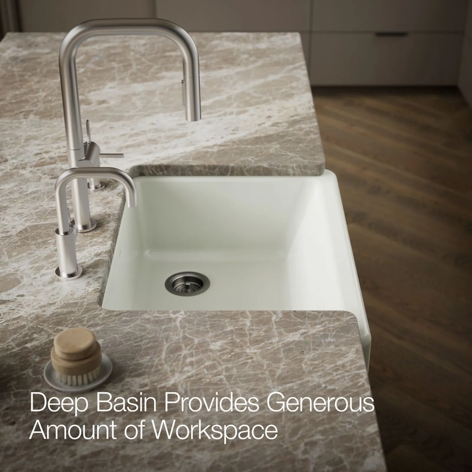 29-1/2" undermount single-bowl farmhouse kitchen sink^Kohler Best