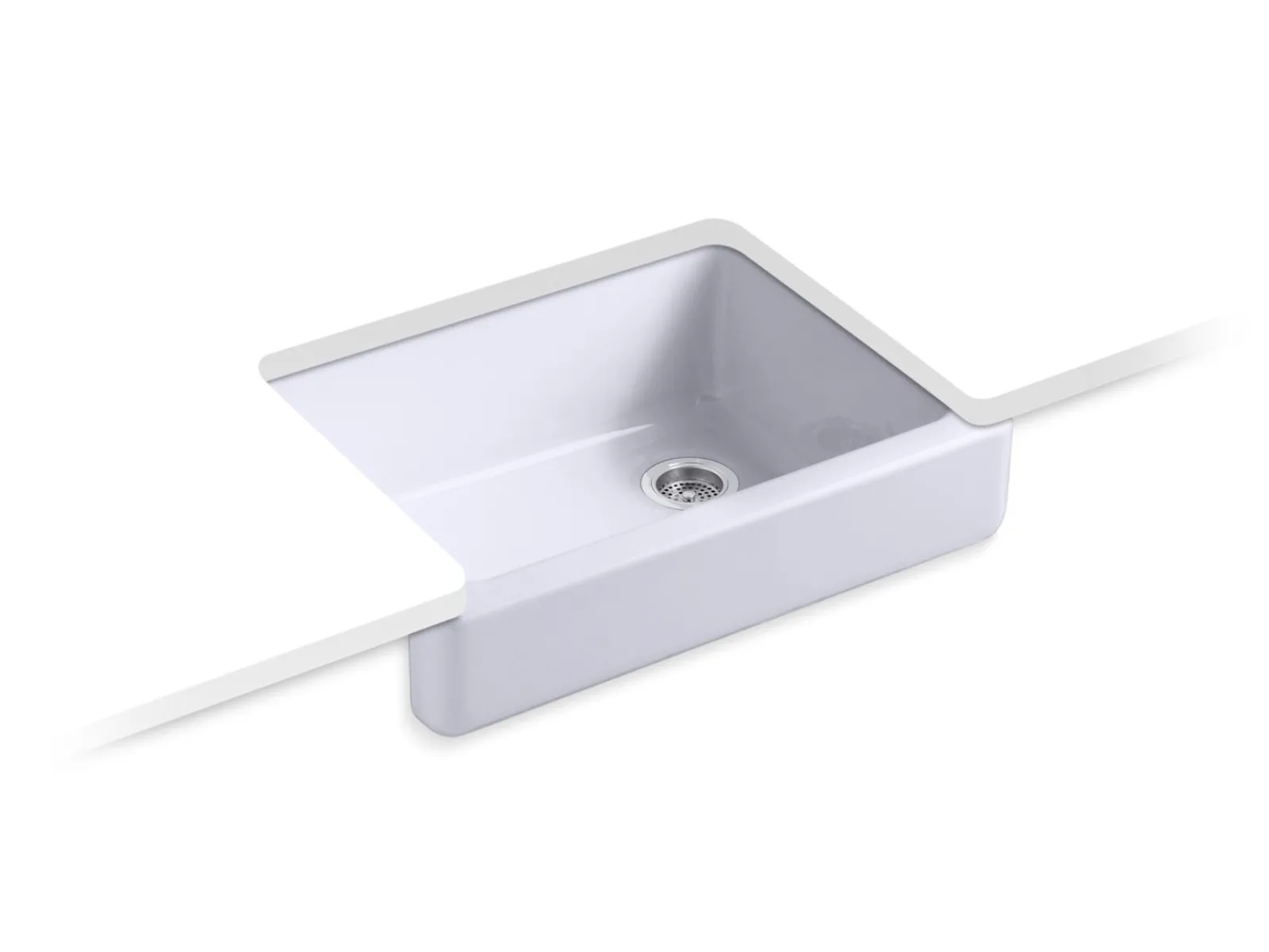 29-1/2" undermount single-bowl farmhouse kitchen sink^Kohler Best