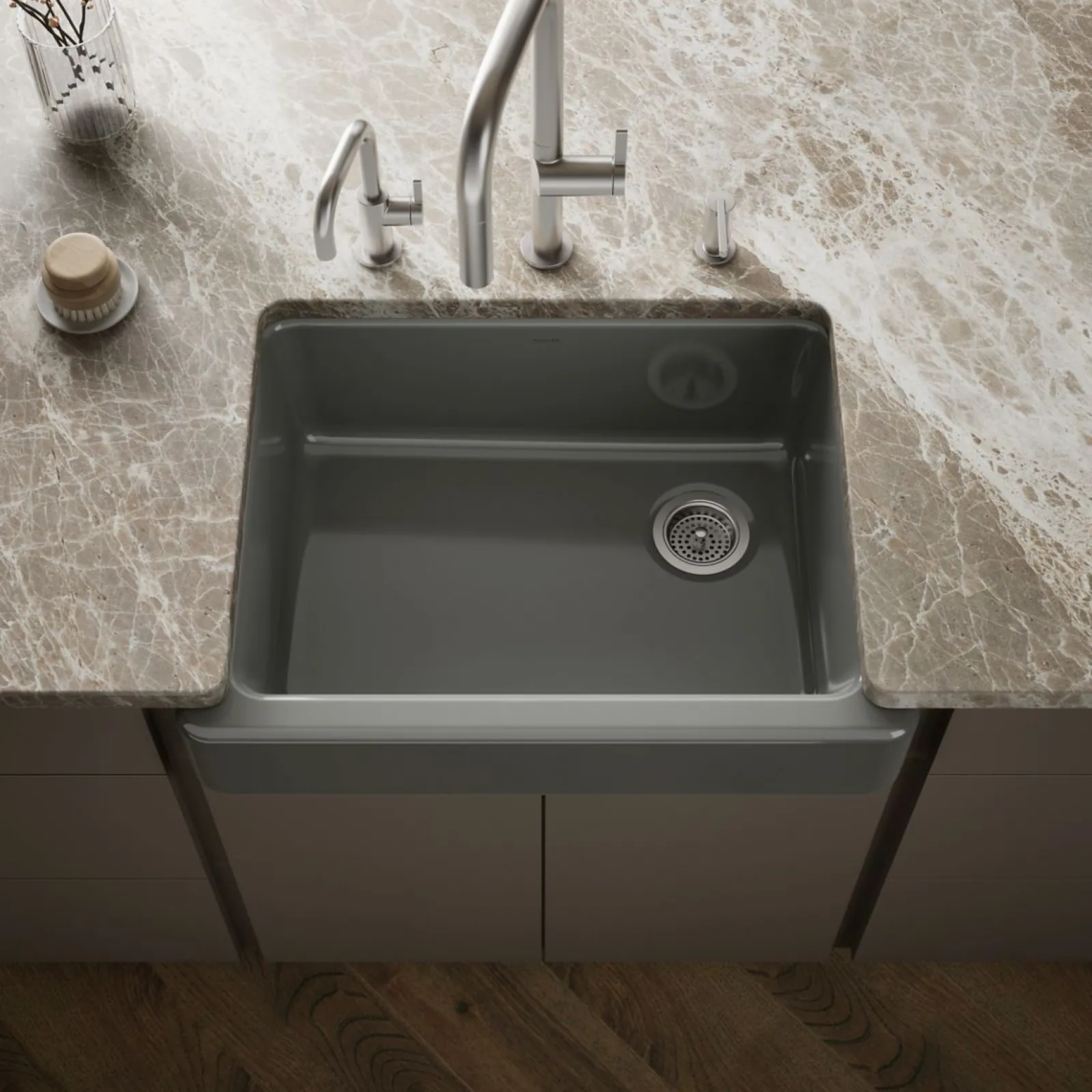 29-1/2" undermount single-bowl farmhouse kitchen sink^Kohler Best