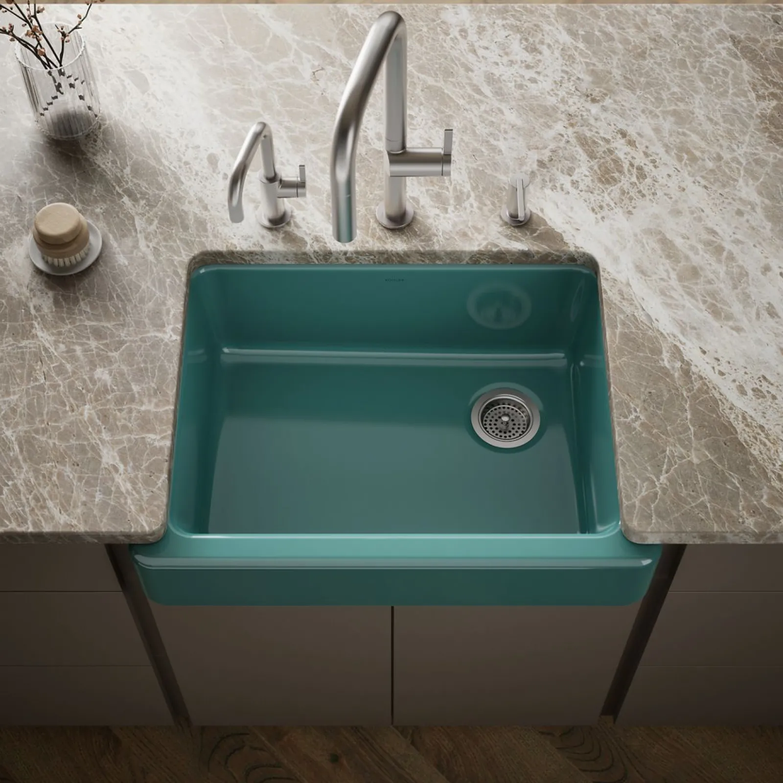 29-1/2" undermount single-bowl farmhouse kitchen sink^Kohler Best