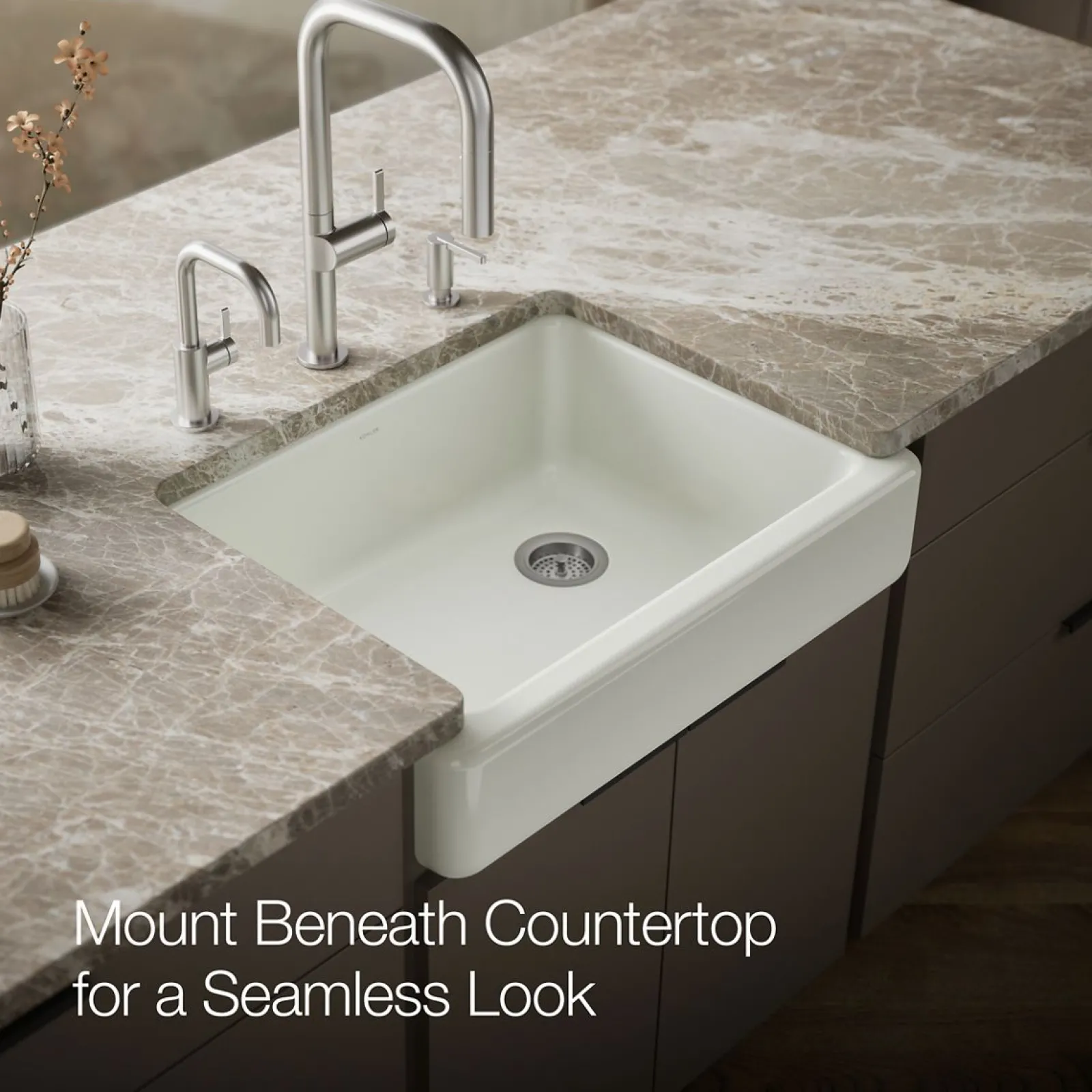 29-1/2" undermount single-bowl farmhouse kitchen sink^Kohler Best