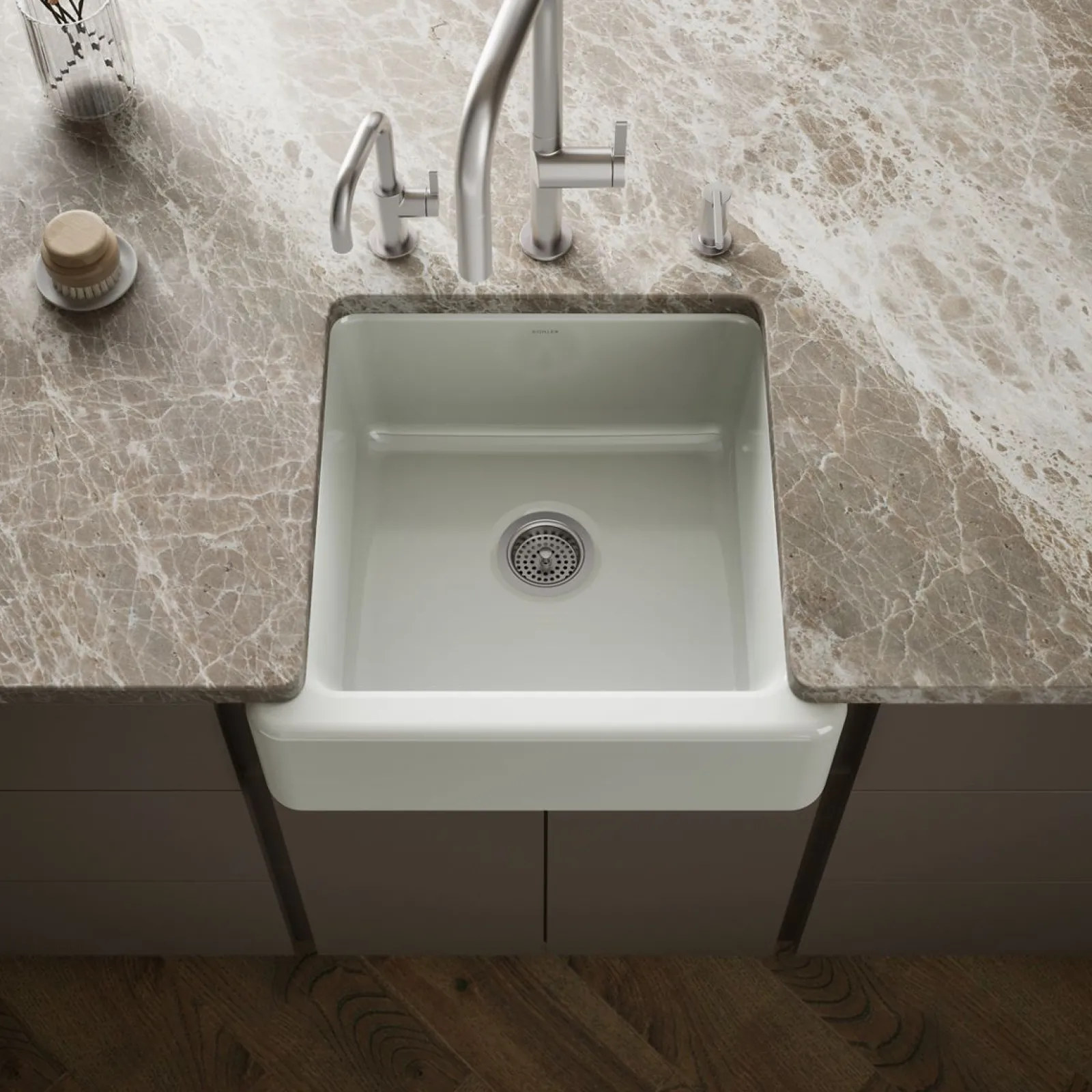 23-1/2" undermount single-bowl farmhouse kitchen sink^Kohler Best
