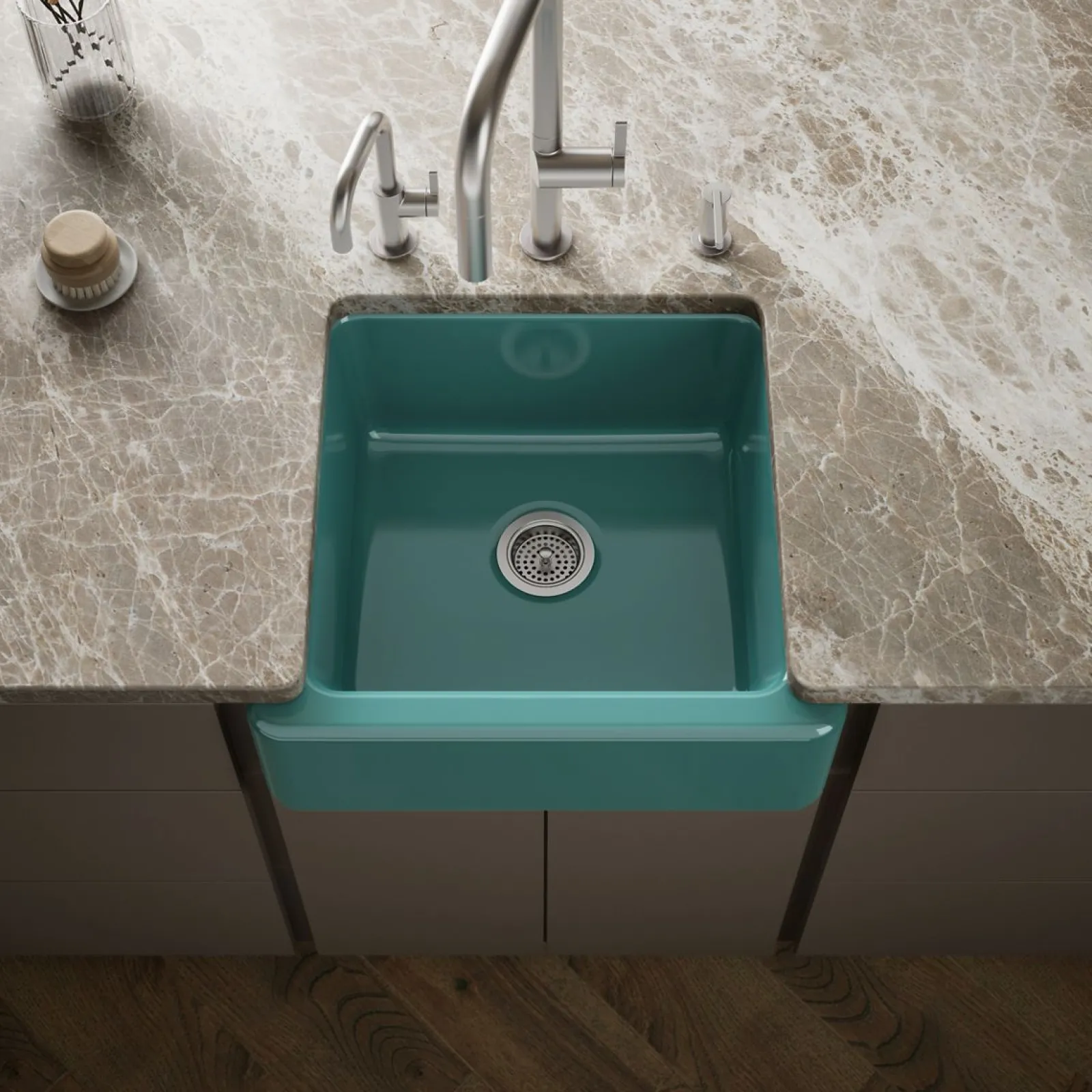 23-1/2" undermount single-bowl farmhouse kitchen sink^Kohler Best