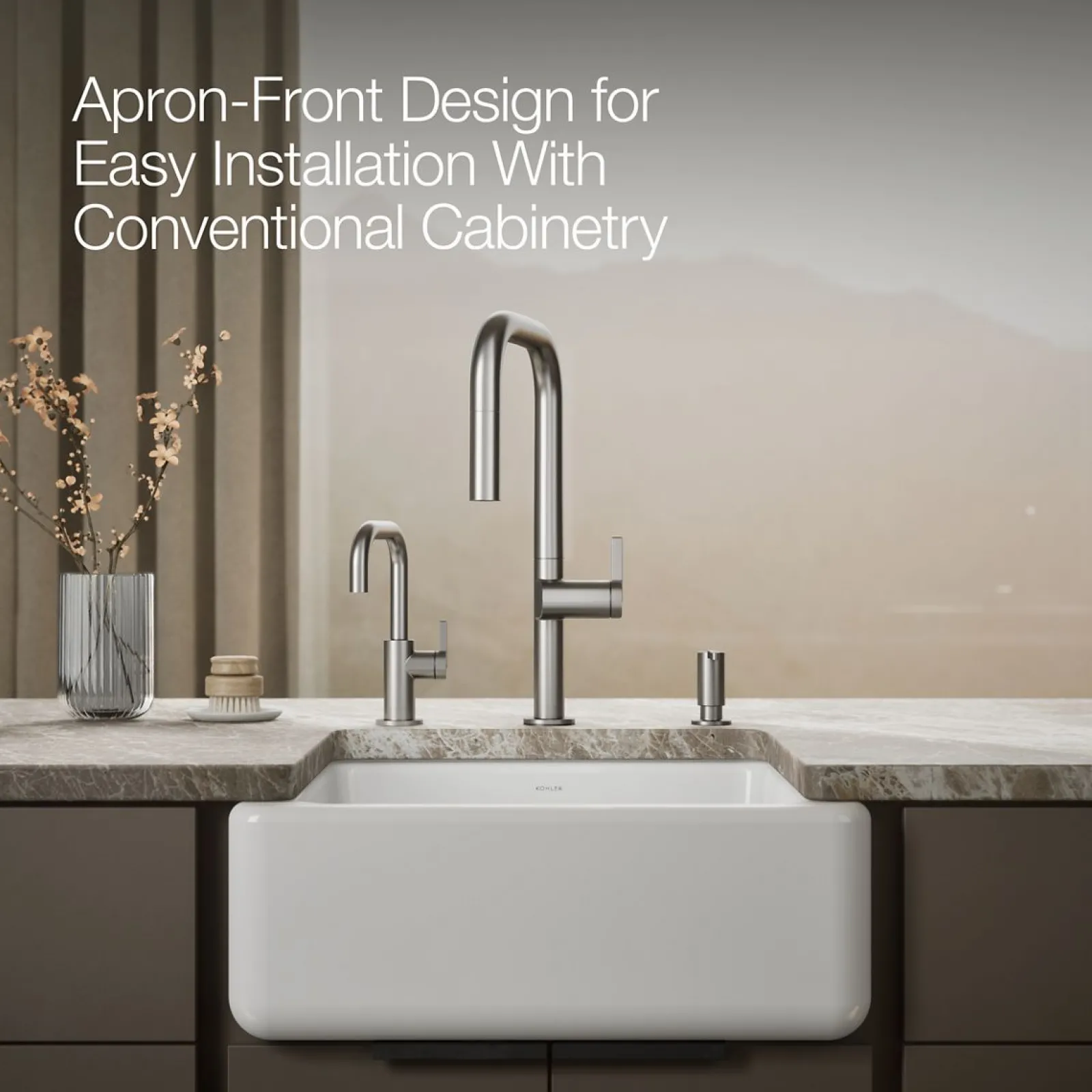 23-1/2" undermount single-bowl farmhouse kitchen sink^Kohler Best