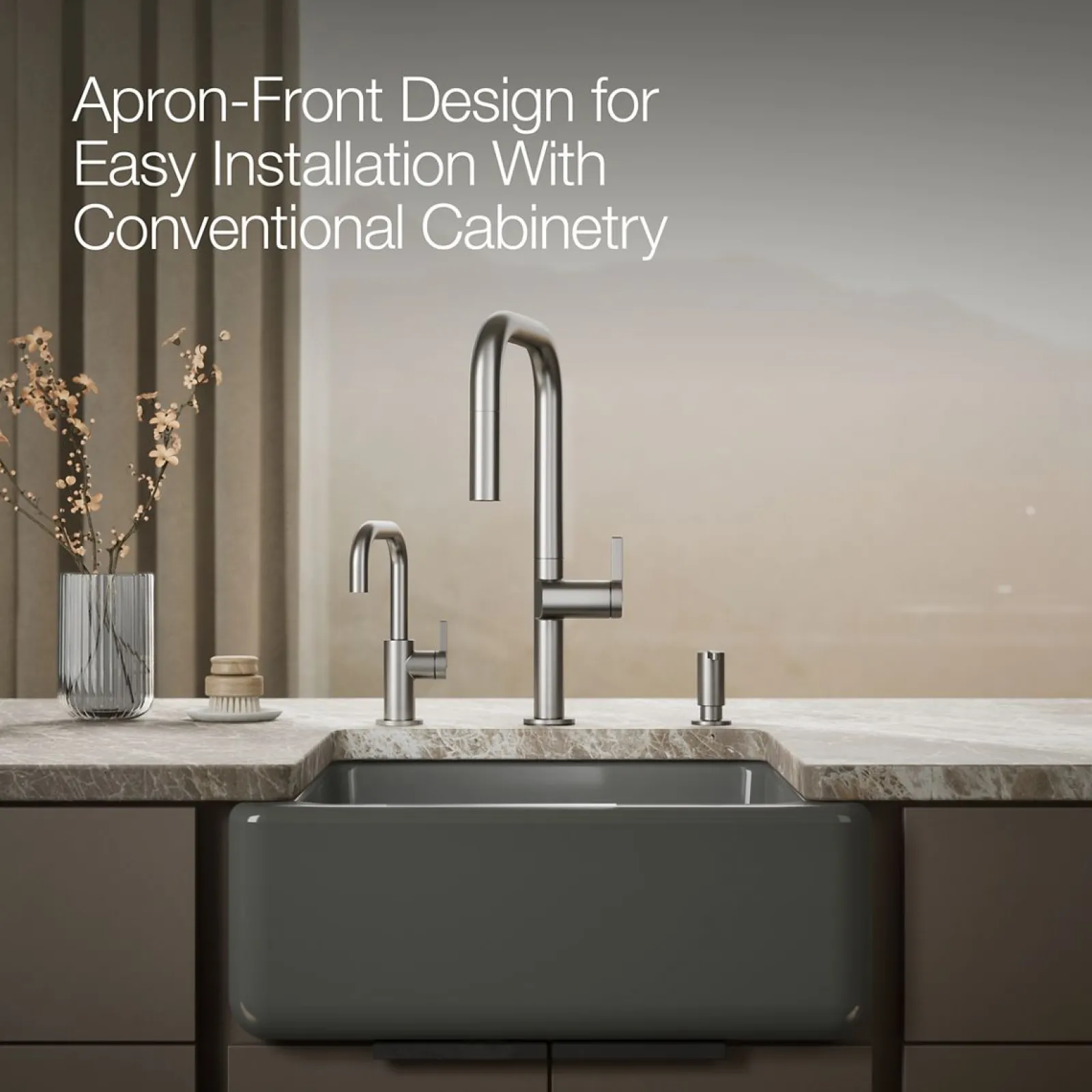 23-1/2" undermount single-bowl farmhouse kitchen sink^Kohler Best