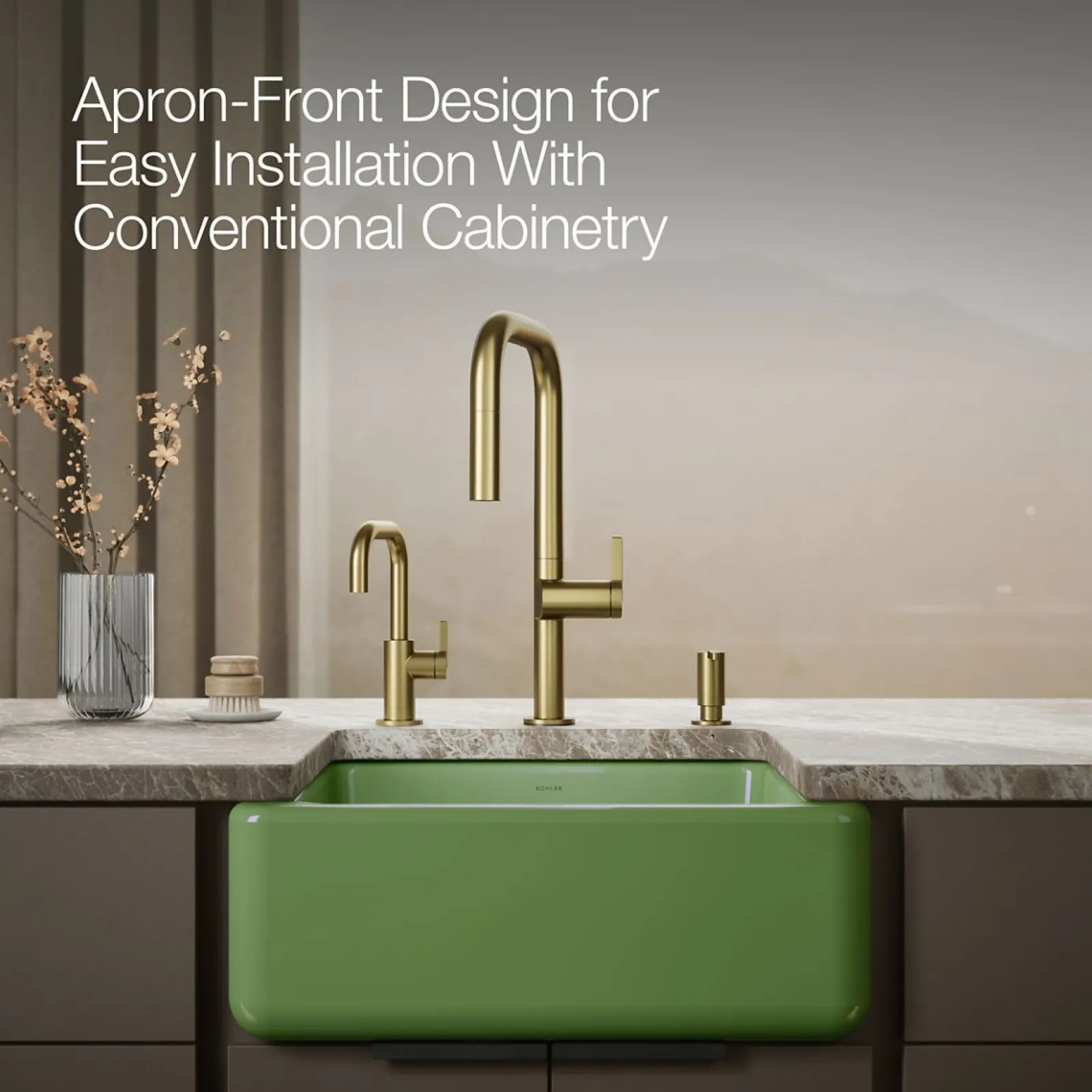 23-1/2" undermount single-bowl farmhouse kitchen sink^Kohler Best