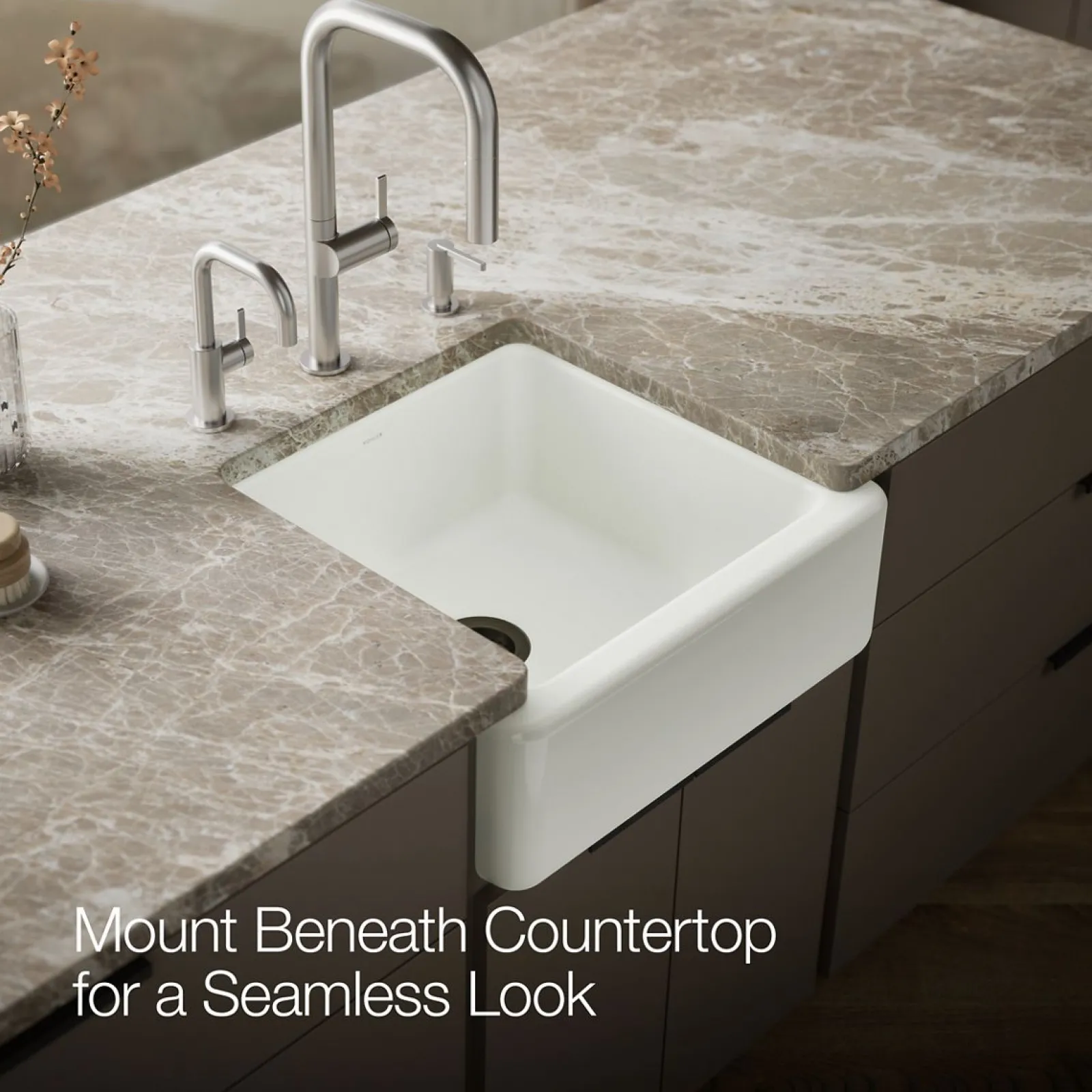 23-1/2" undermount single-bowl farmhouse kitchen sink^Kohler Best