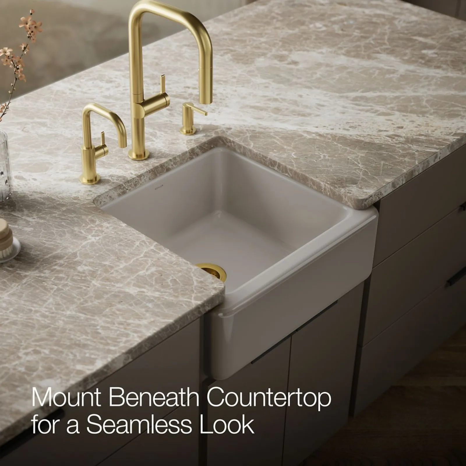 23-1/2" undermount single-bowl farmhouse kitchen sink^Kohler Best