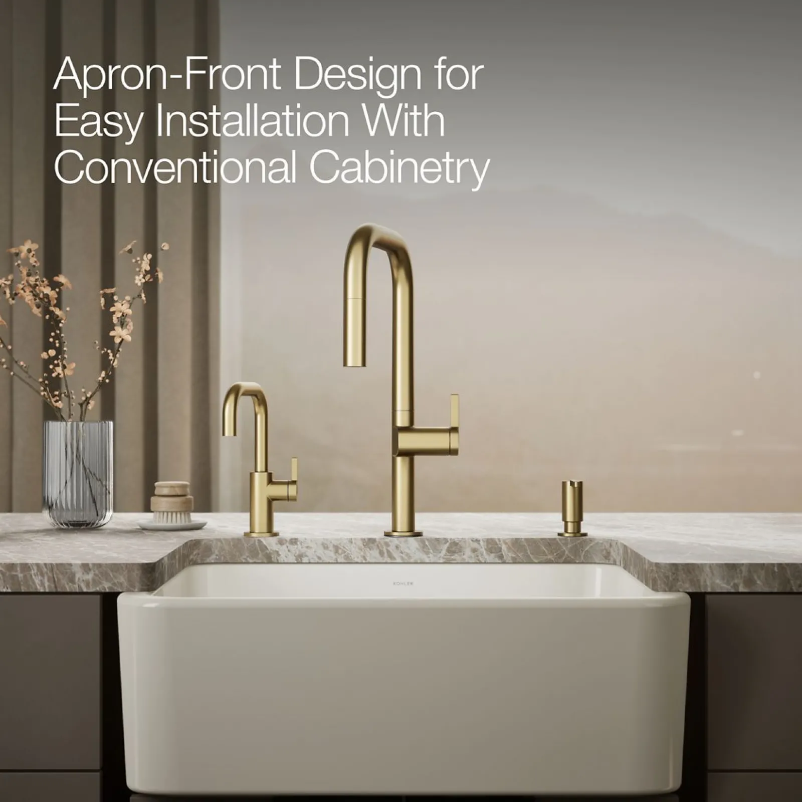 28" undermount single-bowl farmhouse kitchen sink^Kohler Sale