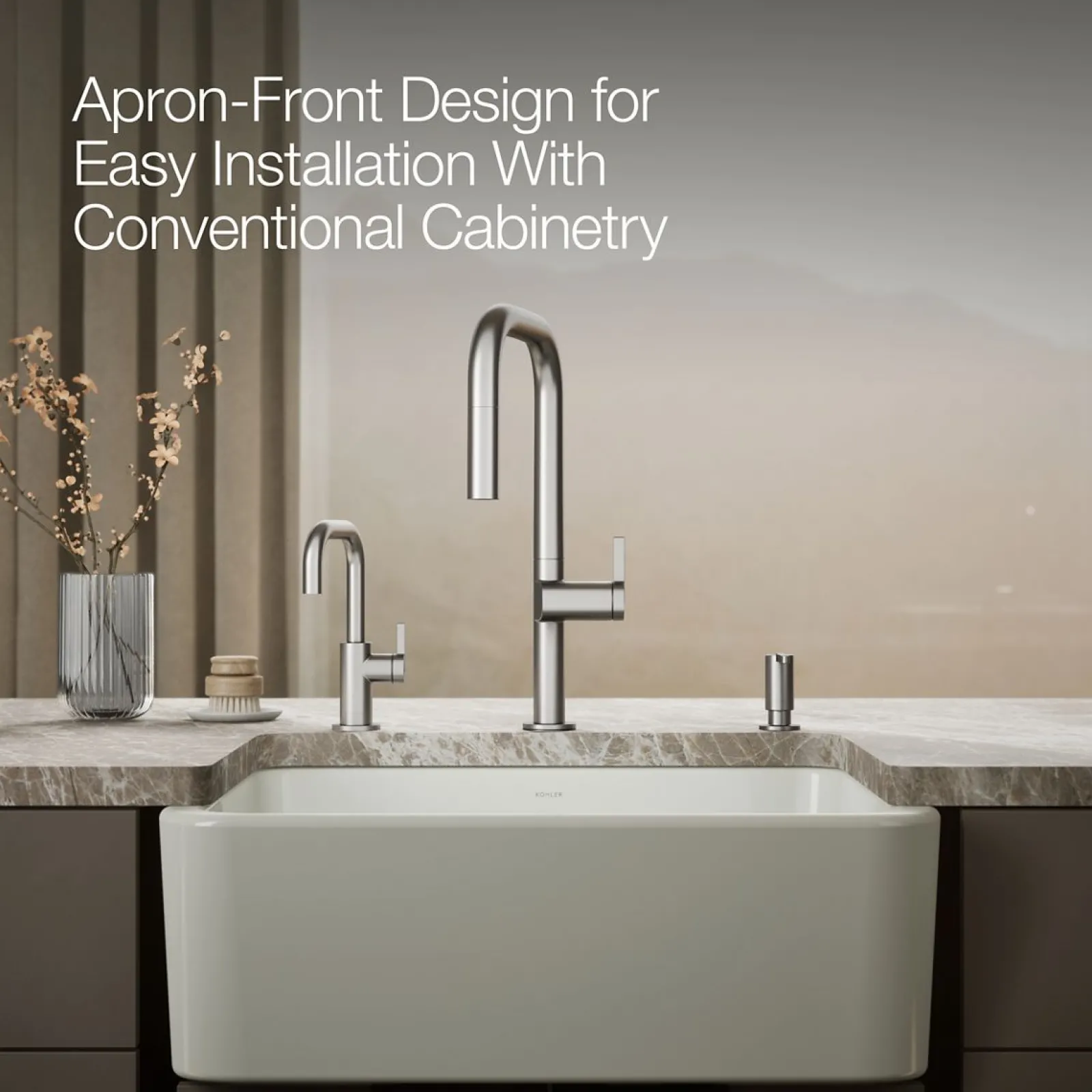 28" undermount single-bowl farmhouse kitchen sink^Kohler Sale