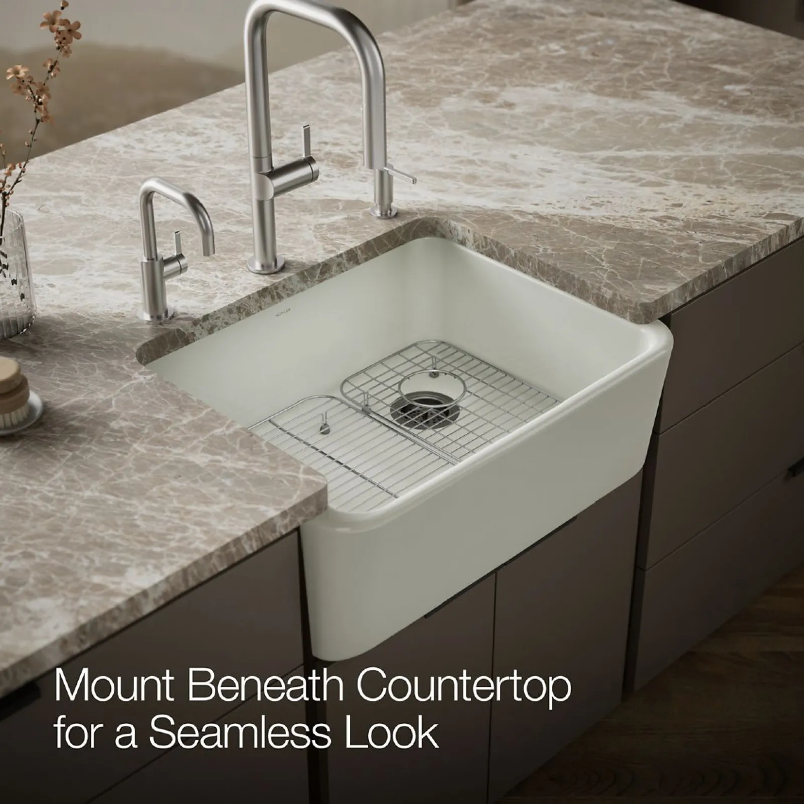 28" undermount single-bowl farmhouse kitchen sink^Kohler Sale