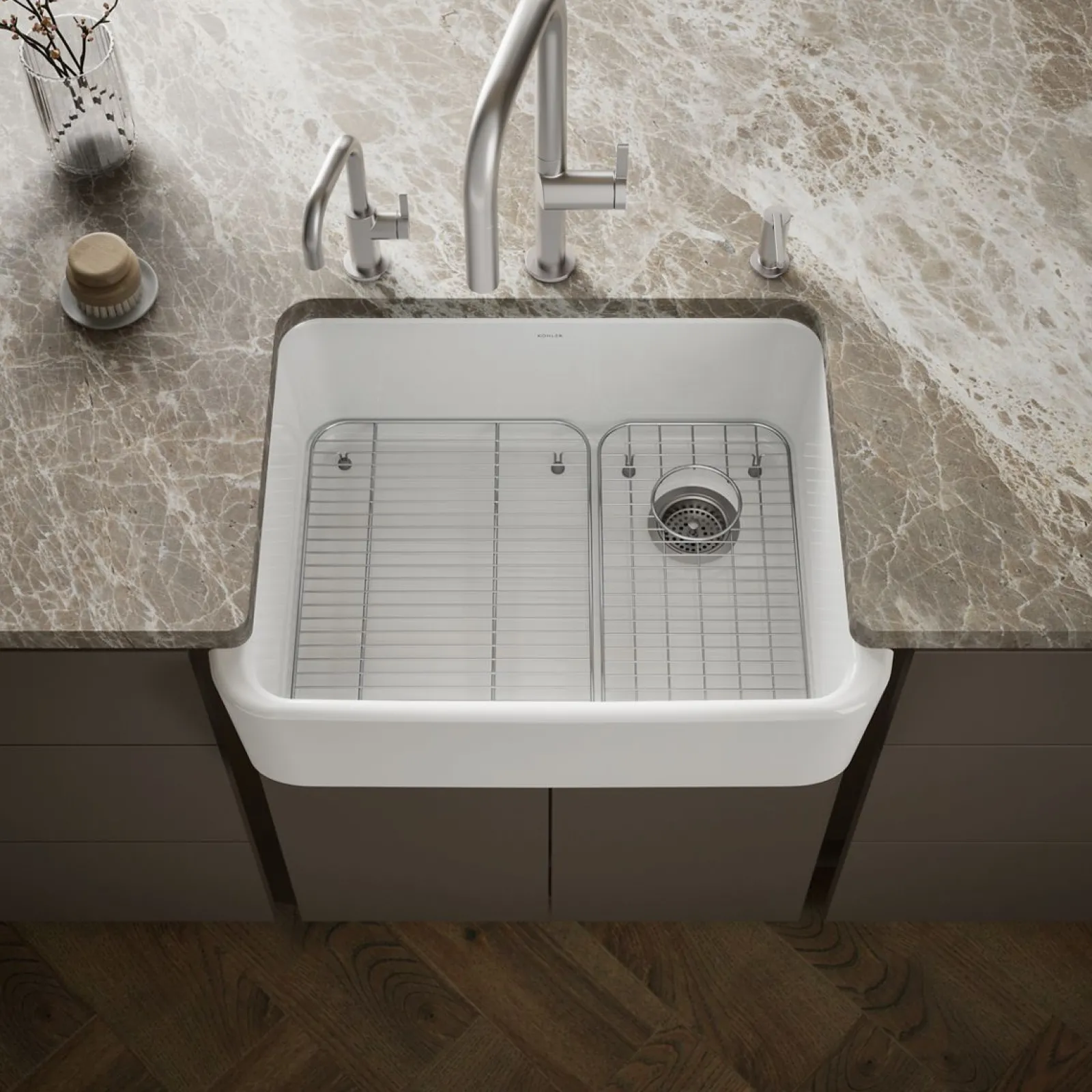 28" undermount single-bowl farmhouse kitchen sink^Kohler Sale