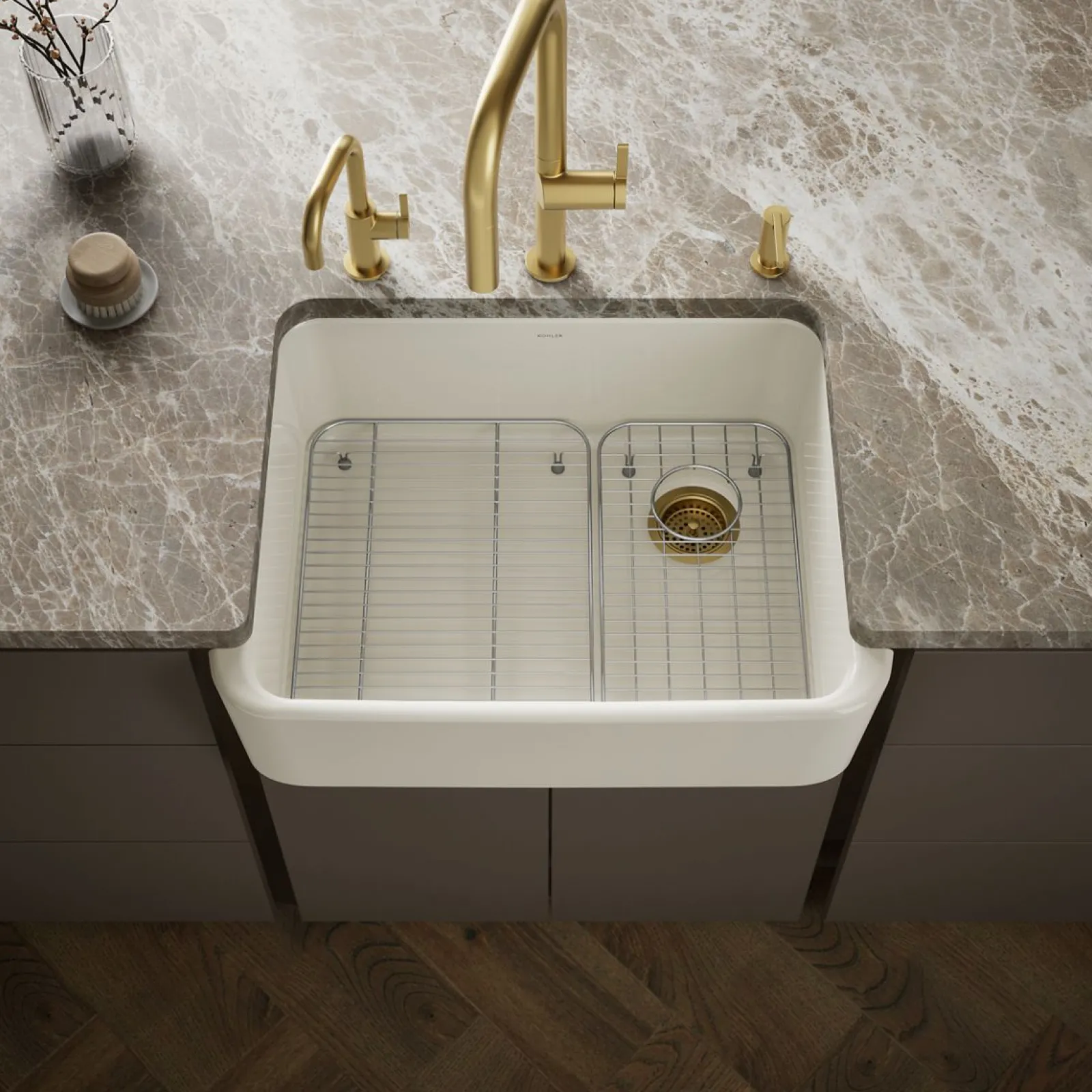 28" undermount single-bowl farmhouse kitchen sink^Kohler Sale