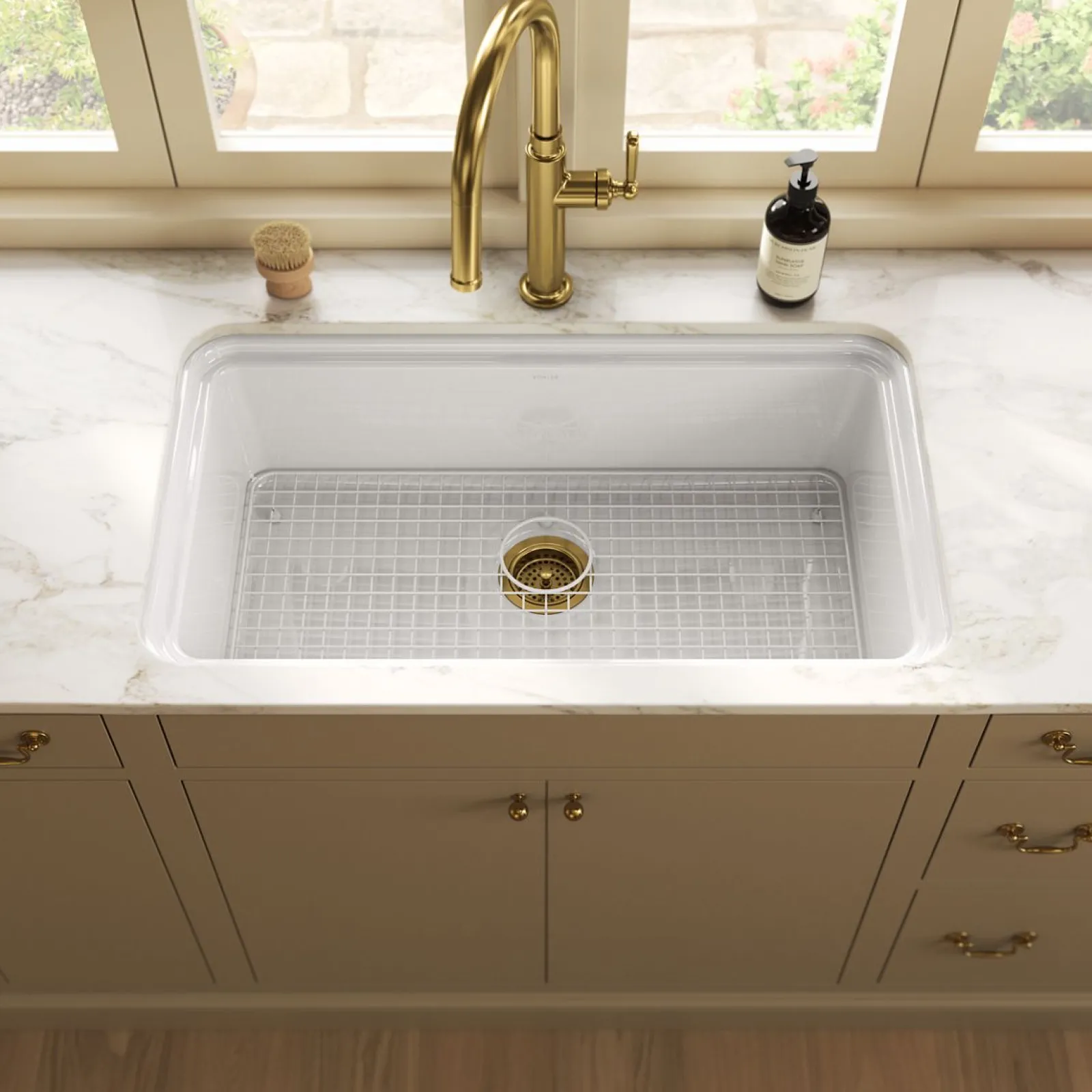 33" undermount single-bowl kitchen sink^Kohler Online
