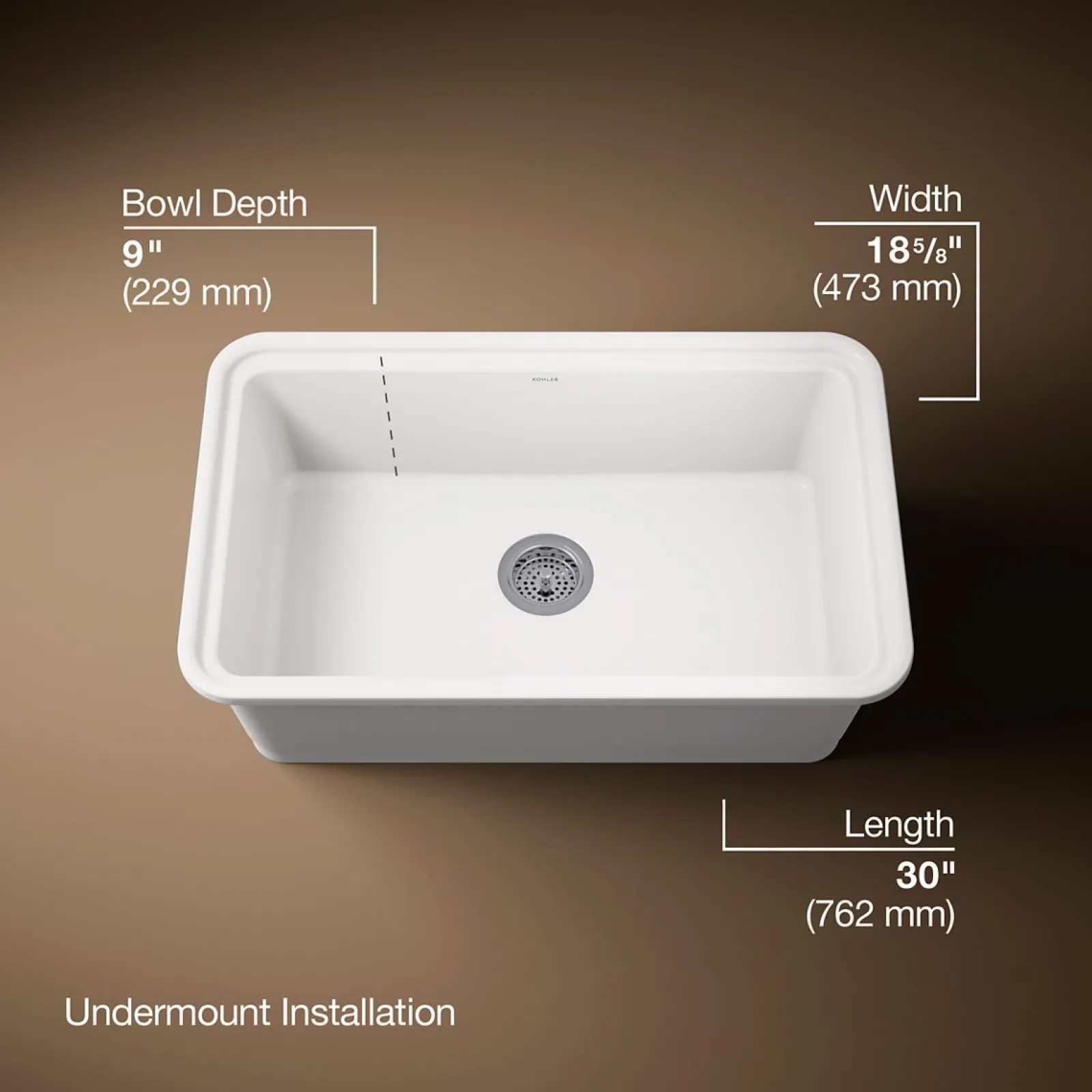 30" undermount single-bowl kitchen sink^Kohler Sale