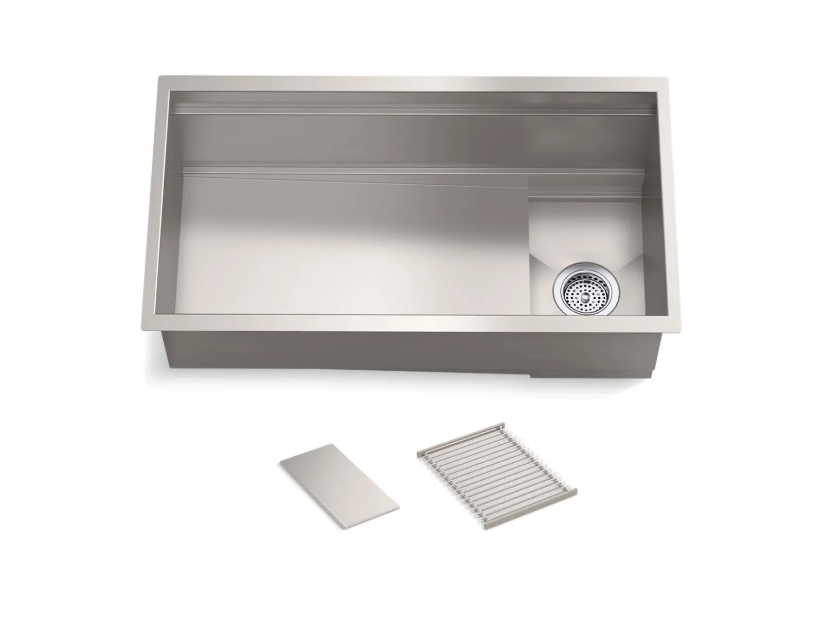 33-3/4" undermount single-bowl kitchen sink^Kohler Hot